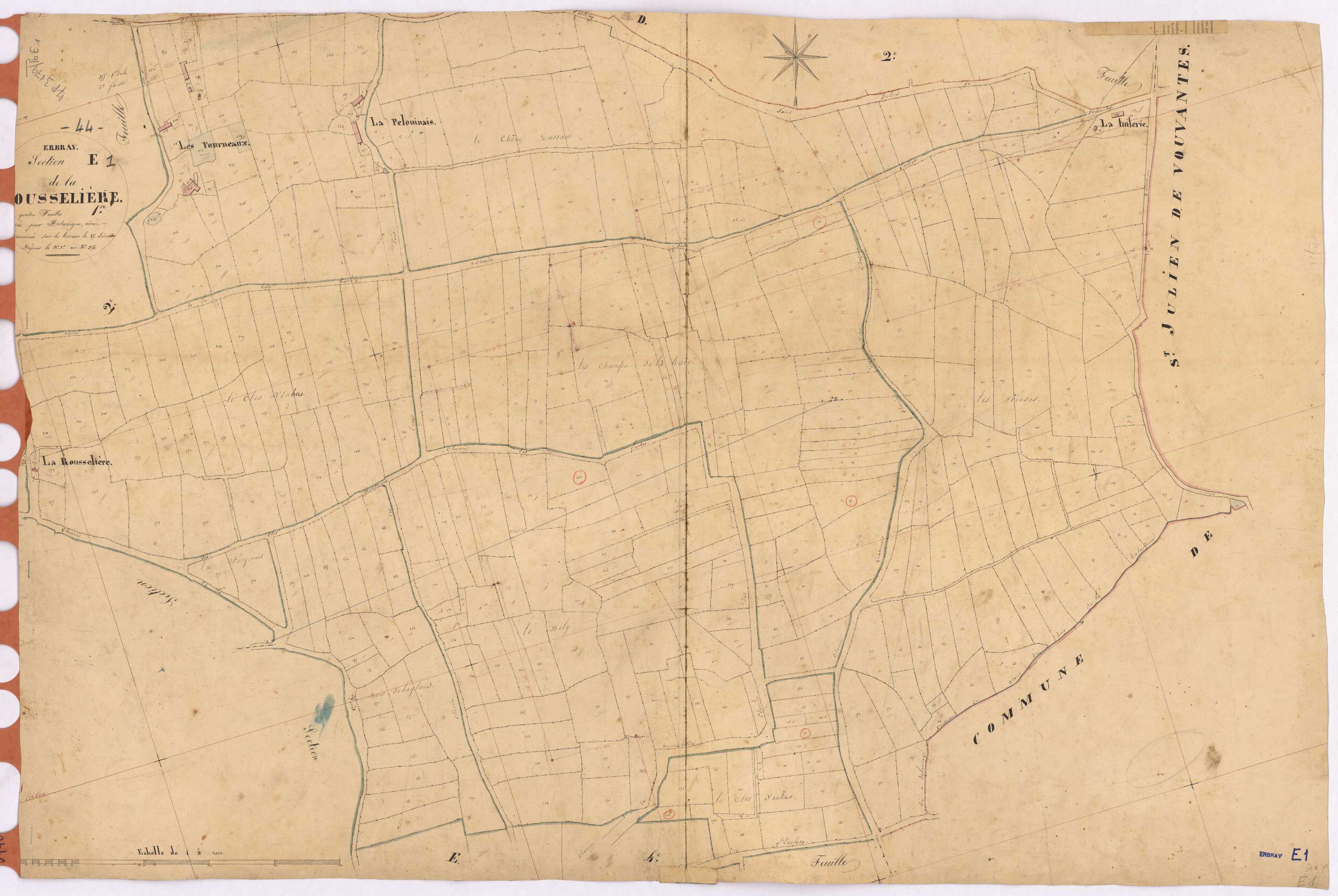 Erbray - Section E1 Rousselière (section de La) ; 1-354