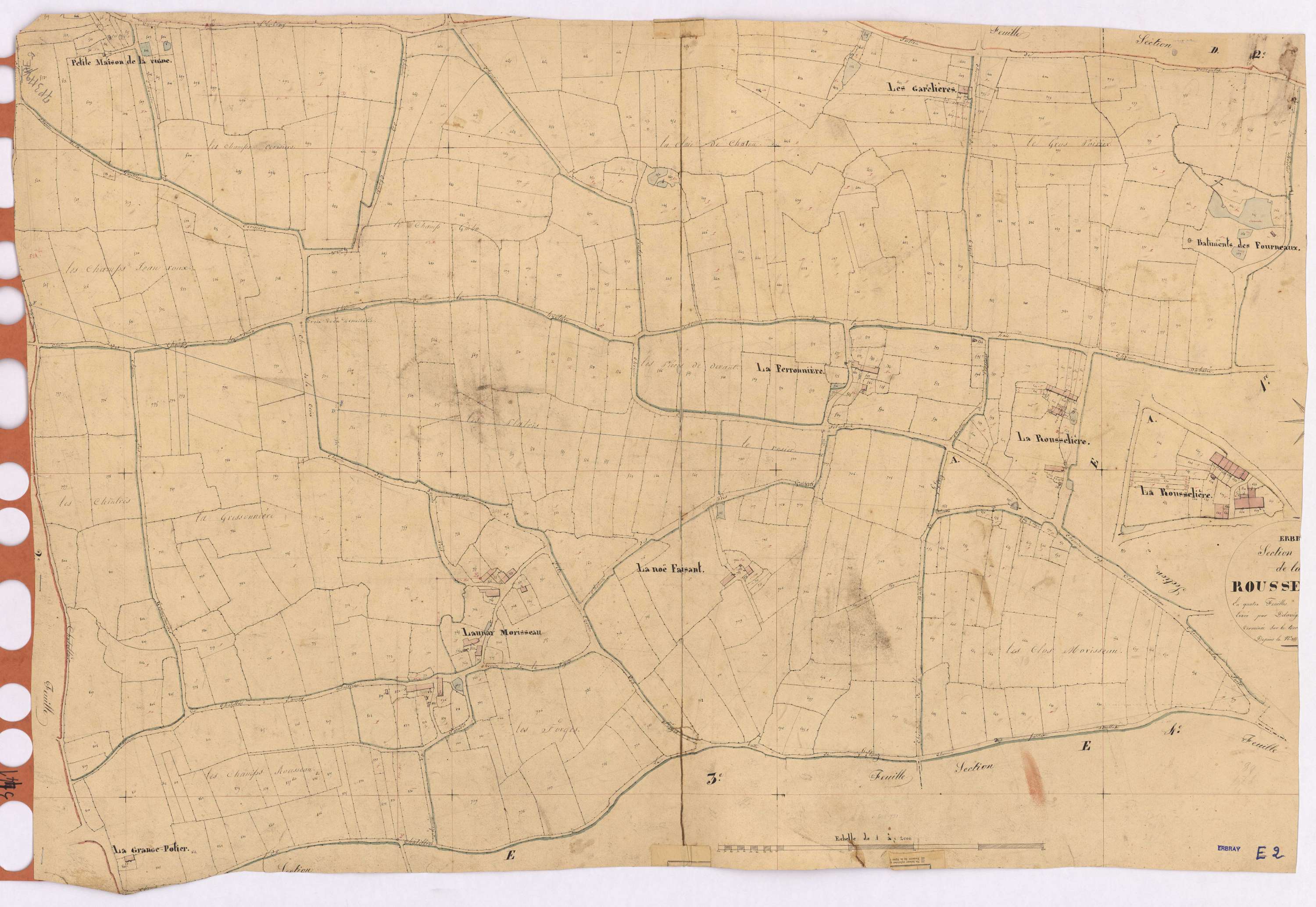 Erbray - Section E2 Rousselière (section de La) ; 355-846