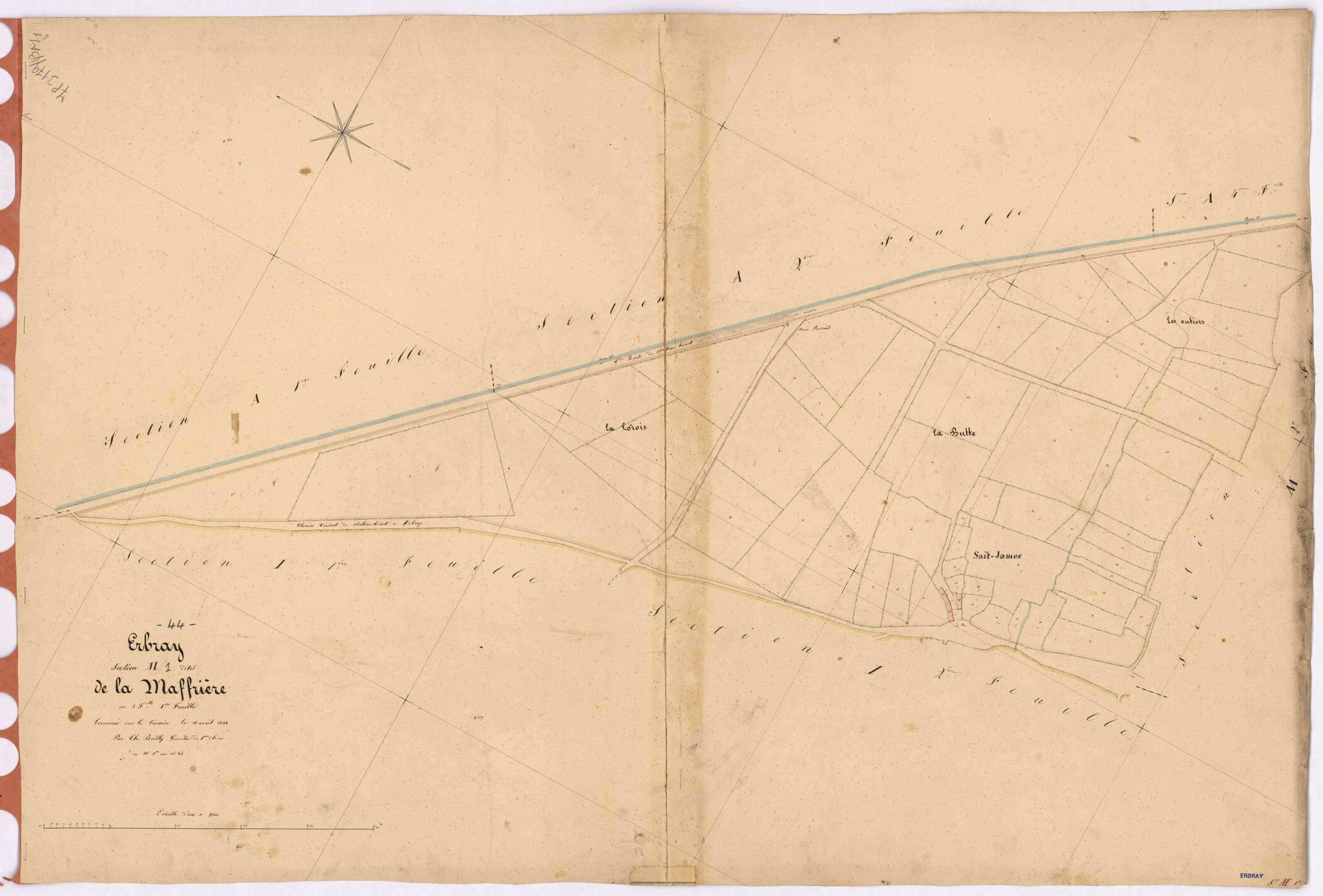 Erbray - Section M1 Maffrière (section de La) ; 1-65