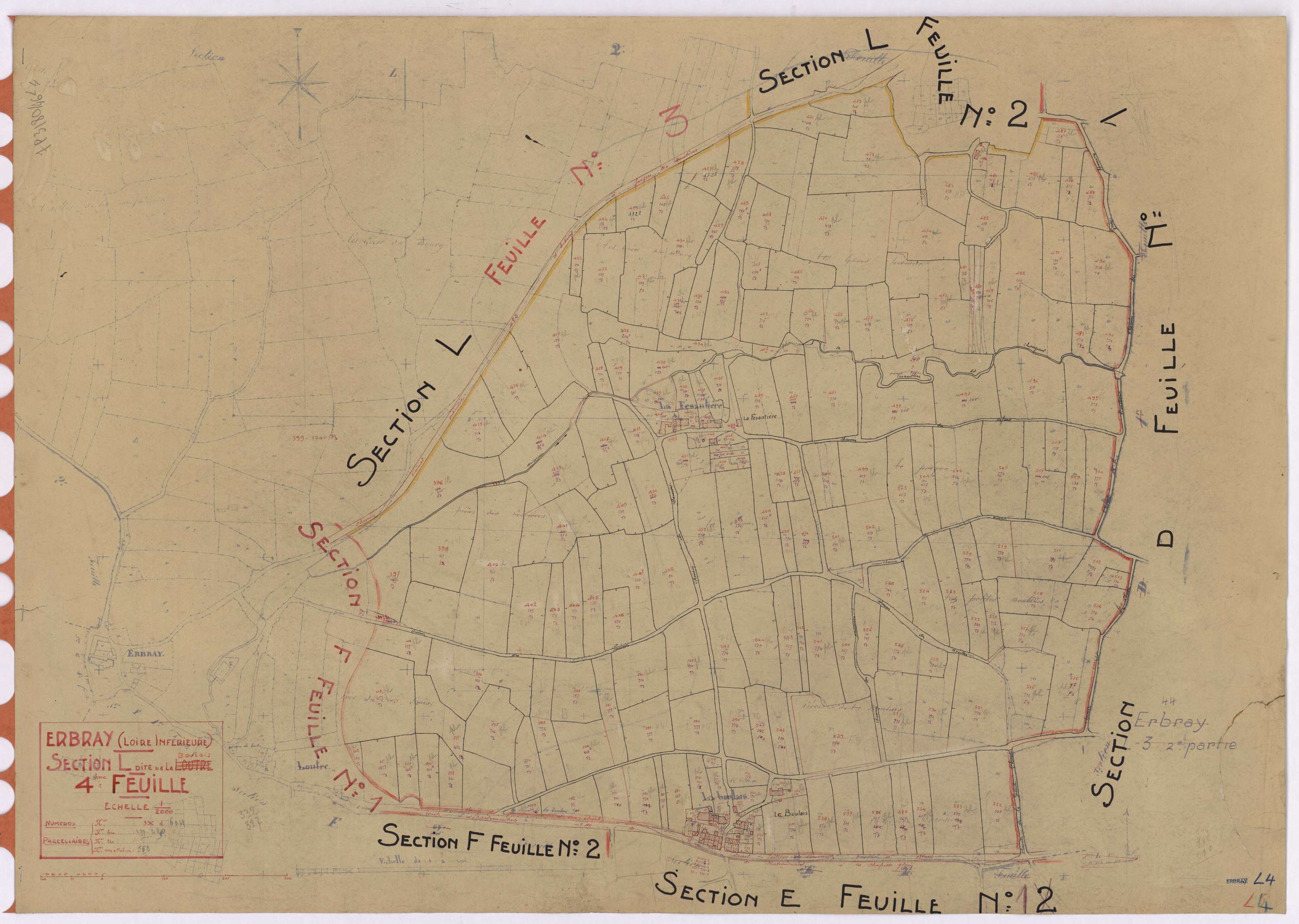 Erbray - Section L4 Boulais (section de La) ; 396-604