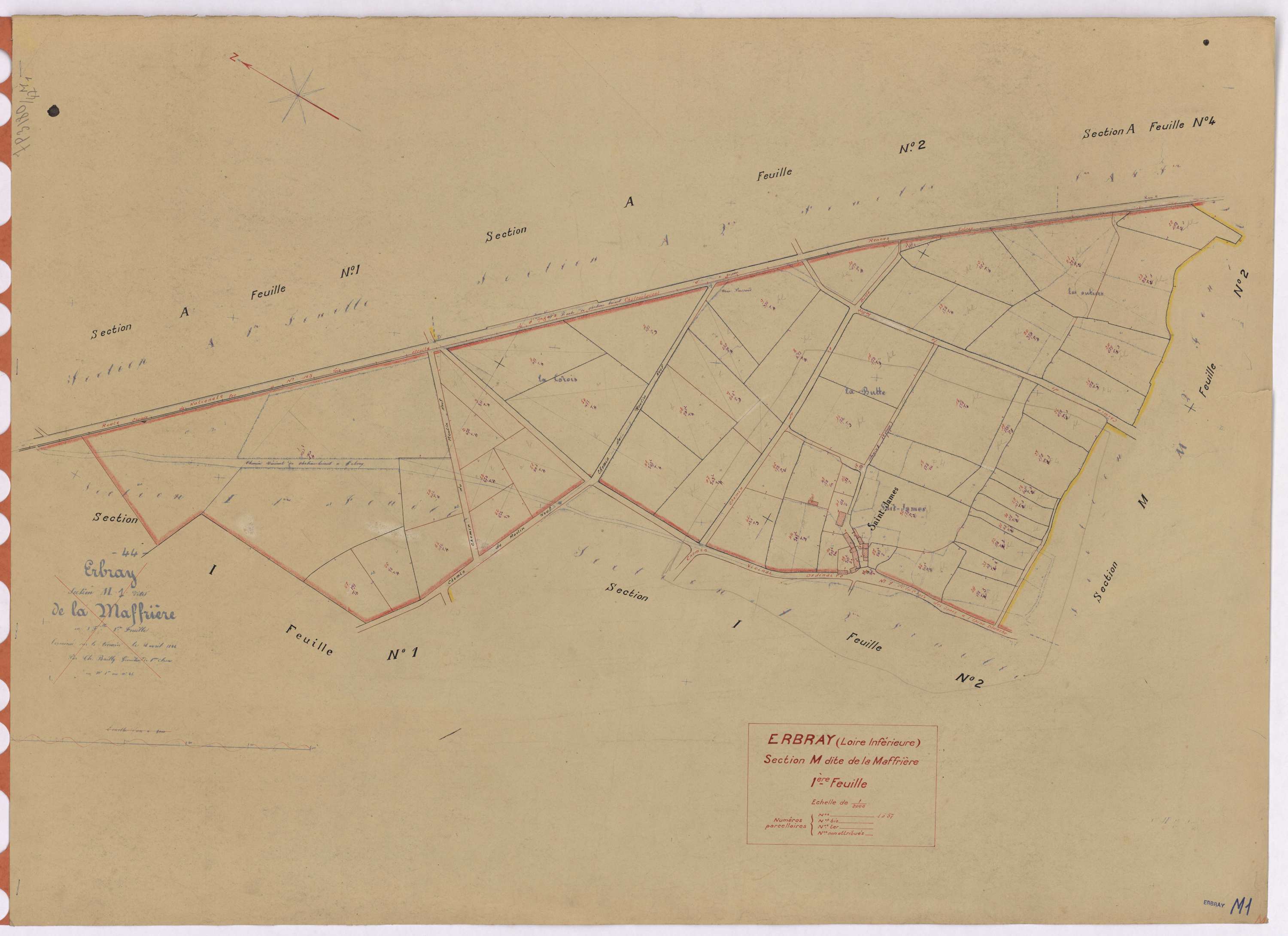 Erbray - Section M1 Maffrière (section de La) ; 1-57