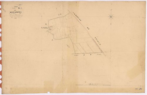 Erbray - Section B1 Métairies (section des) ; 1-43