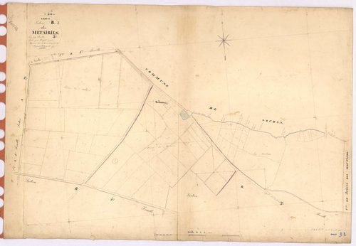 Erbray - Section B2 Métairies (section des) ; 44-96