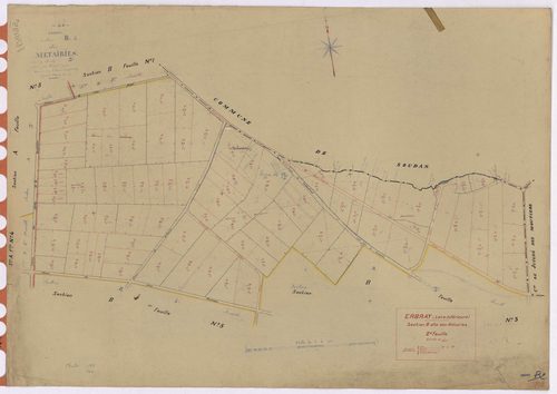Erbray - Section B2 Métairies (section des) ; 36-119