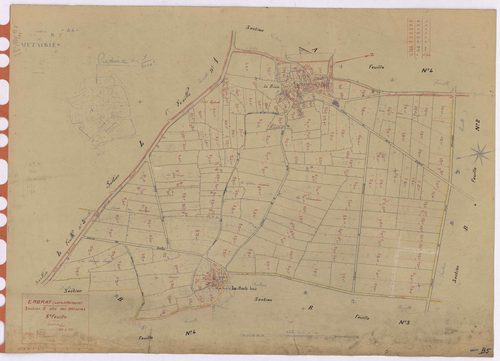 Erbray - Section B5 Métairies (section des) ; 510-725