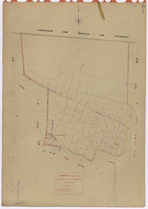 Erbray - Section C1 Raboisnelière (section de La) ; 1-58