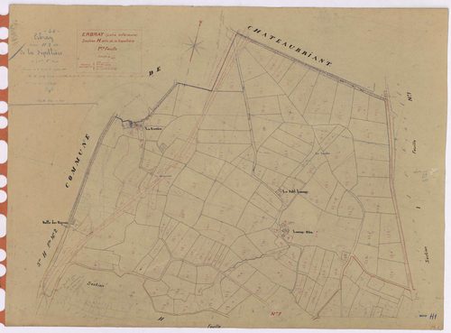 Erbray - Section H1 Sepellière (section de La) ; 1-143