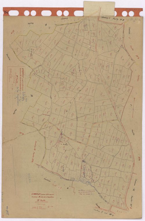 Erbray - Section H5 H6 Sepellière (section de La) ; 424-560 ; 561-696