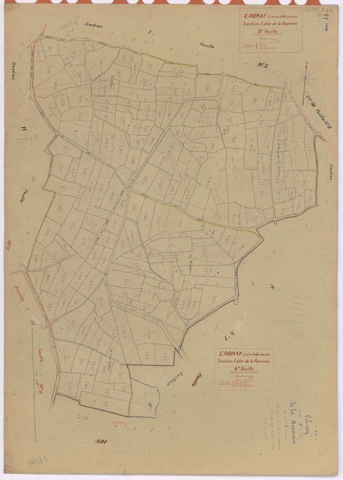 Erbray - Section I3 I4 Feuvrais (section de La) ; 400-489 ; 490-569