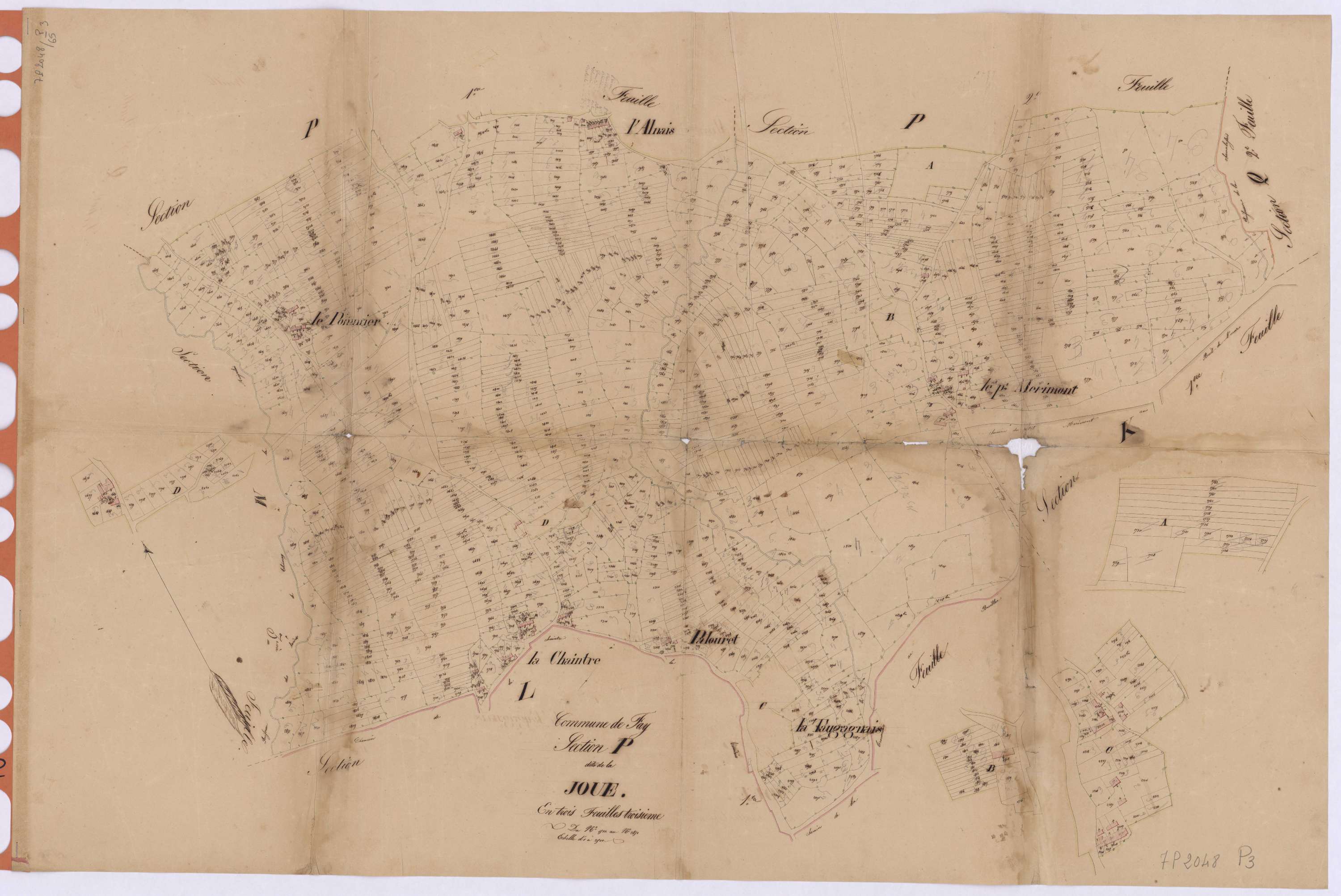 Fay-de-Bretagne - Section P3 Joue (section de La) ; 1510-2851