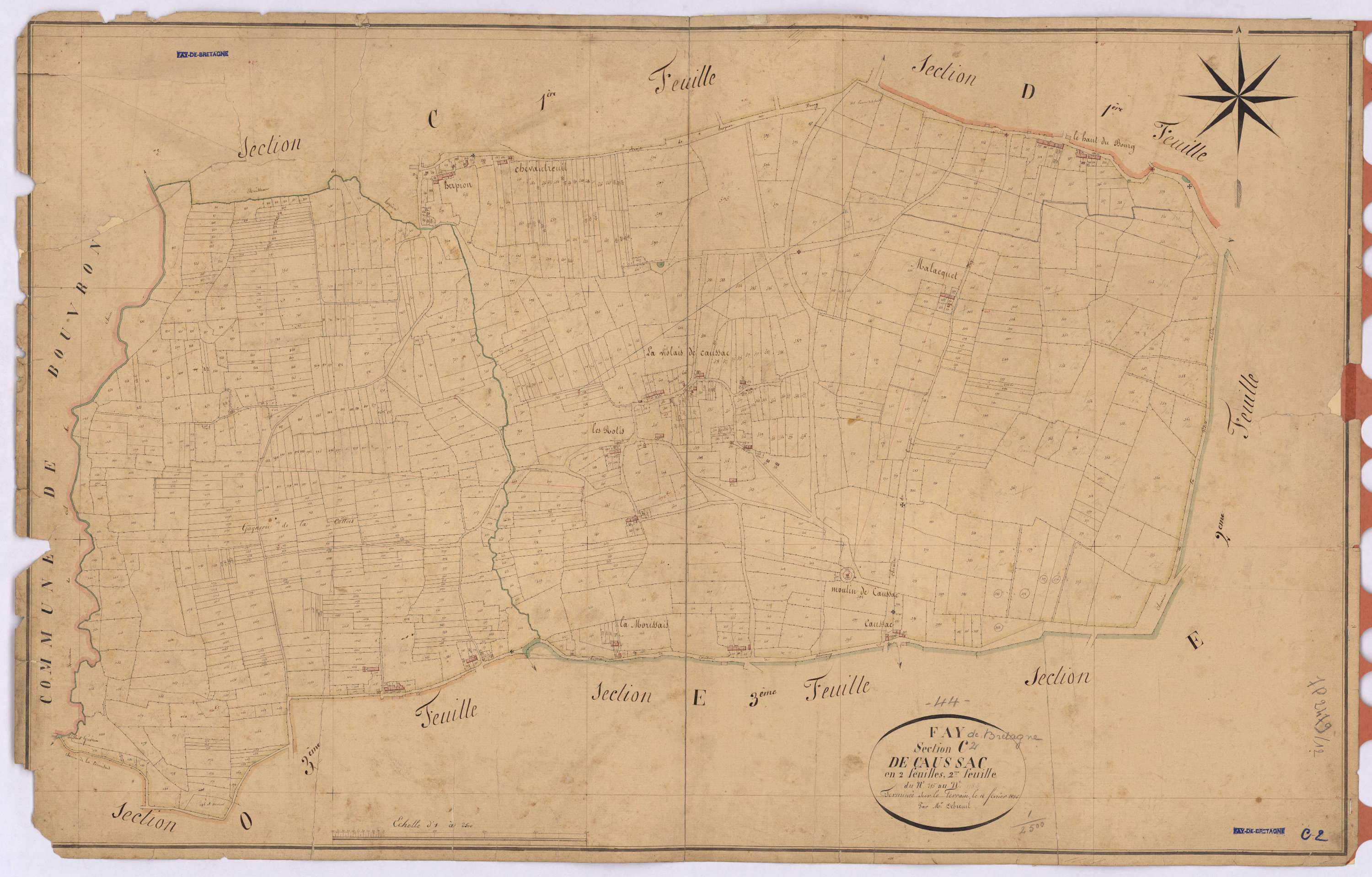 Fay-de-Bretagne - Section C2 Caussac (section de) ; 215-1186