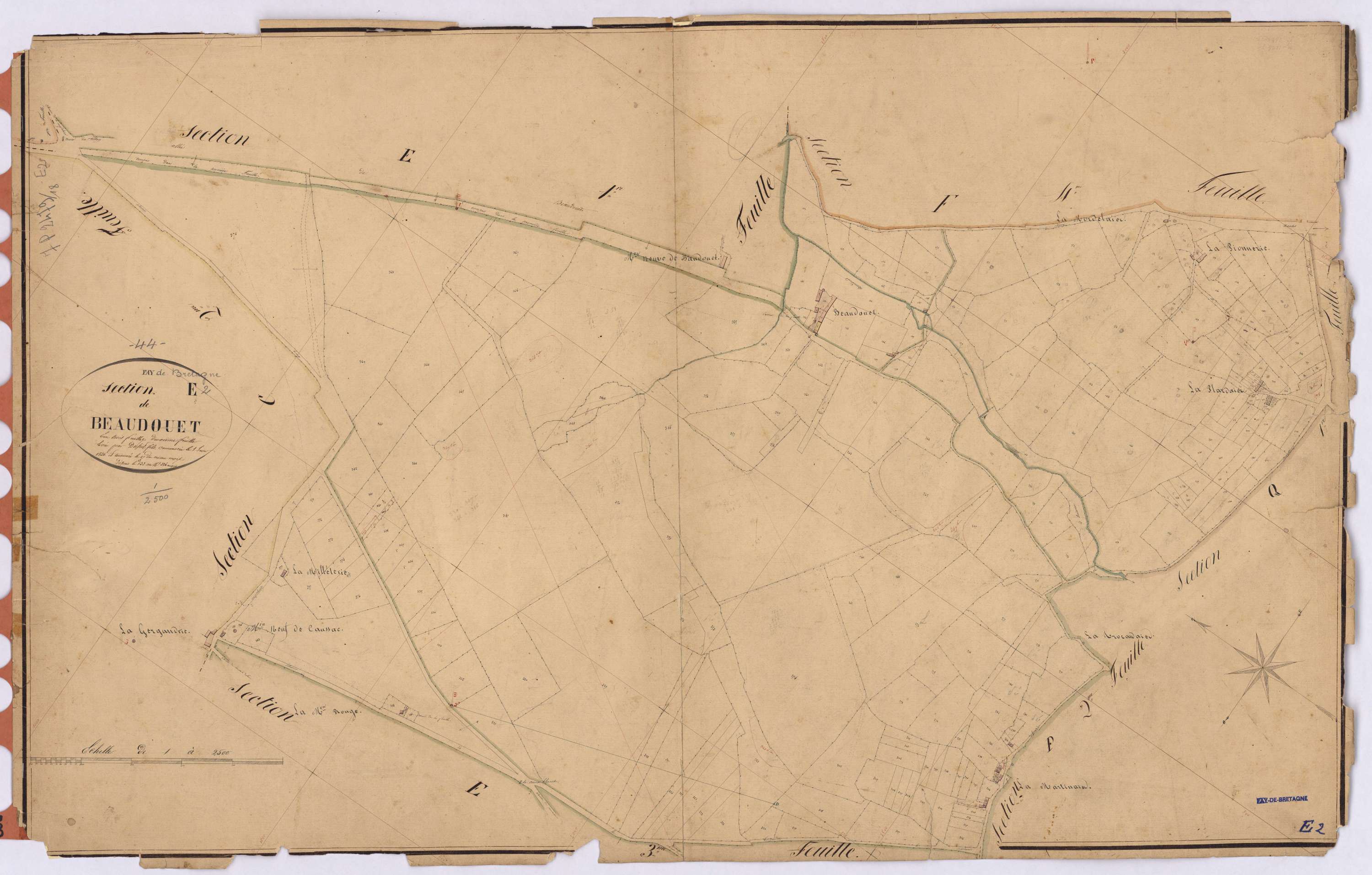 Fay-de-Bretagne - Section E2 Beaudouet (section de) ; 132-386
