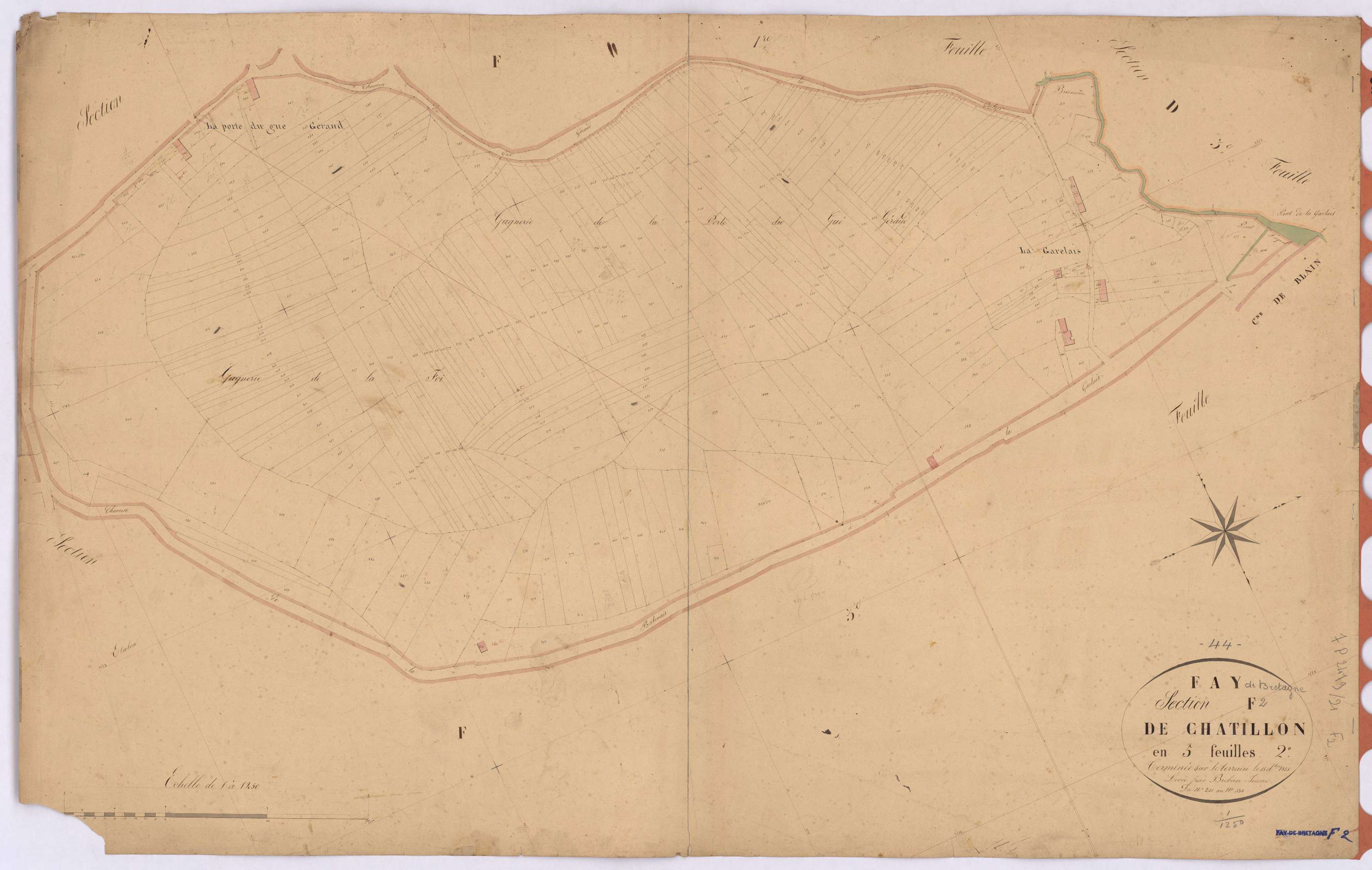 Fay-de-Bretagne - Section F2 Chatillon (section de) ; 241-534
