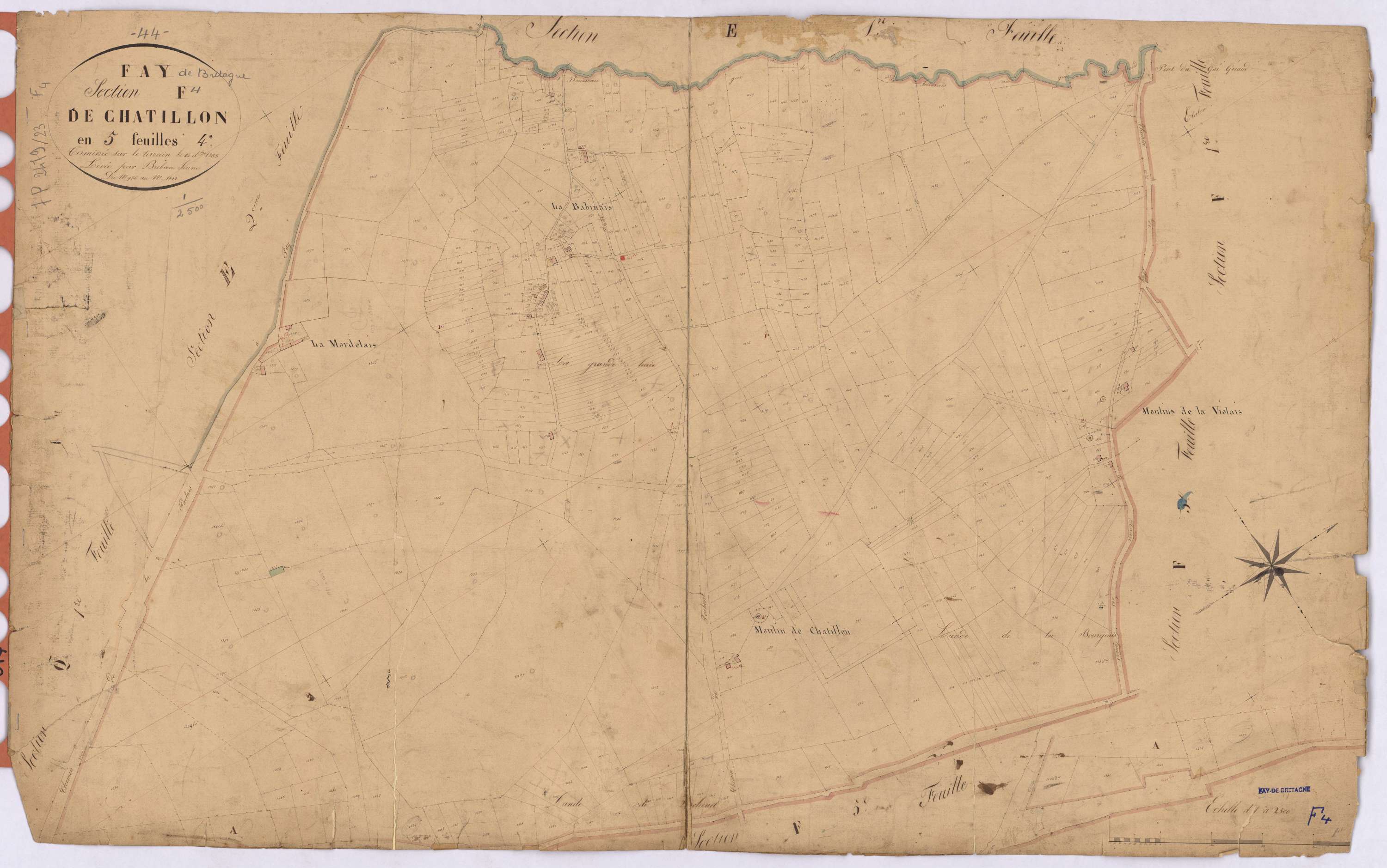 Fay-de-Bretagne - Section F4 Chatillon (section de) ; 935-1442