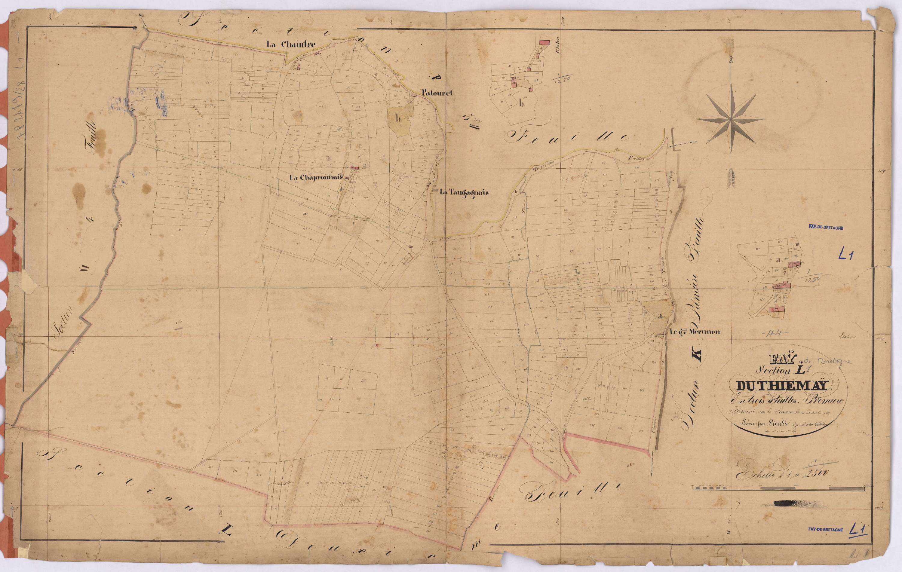 Fay-de-Bretagne - Section L1 Thiemay (section du) ; 1-471