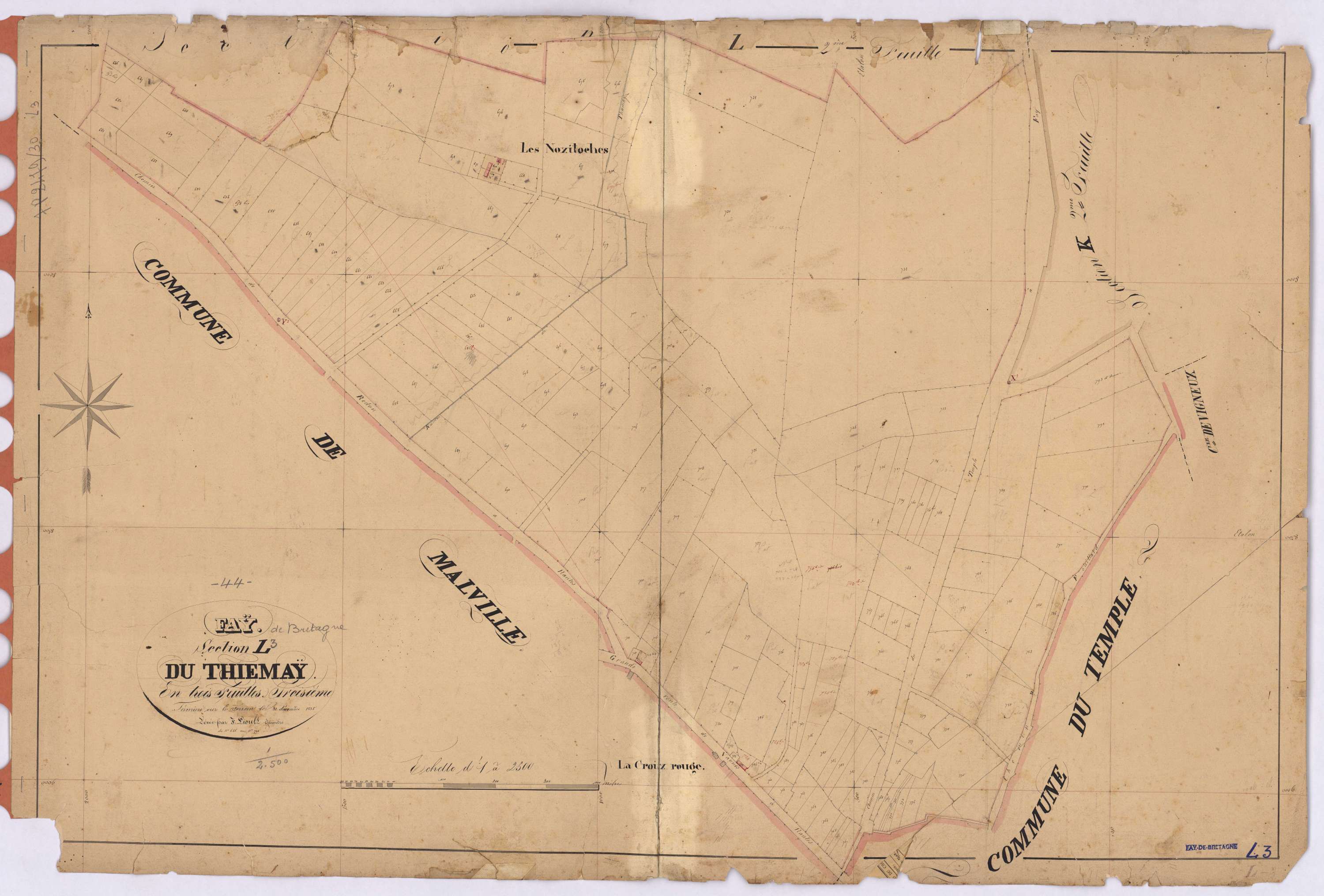 Fay-de-Bretagne - Section L3 Thiemay (section du) ; 646-793