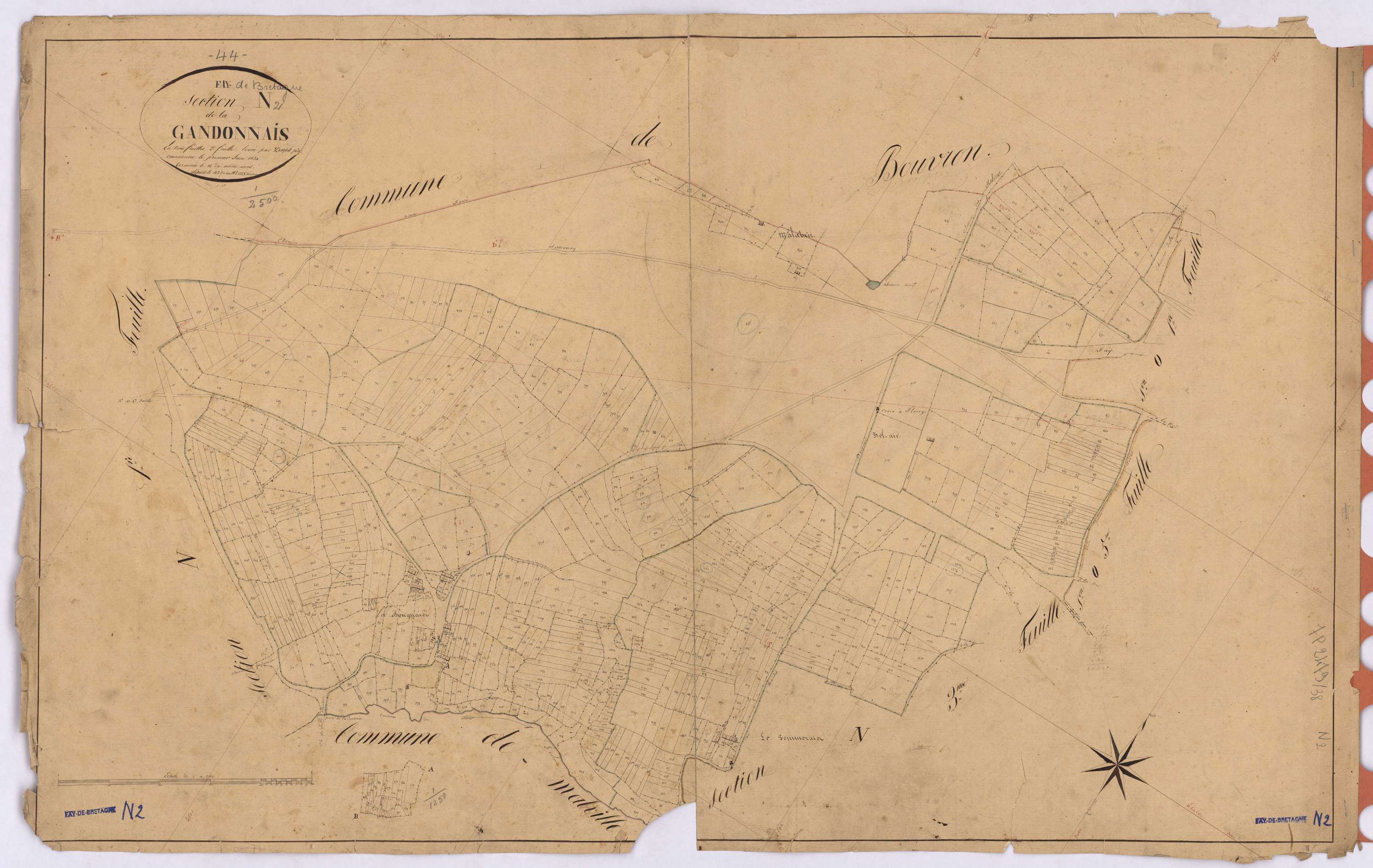 Fay-de-Bretagne - Section N2 Gandonnais (section de La) ; 570-1228