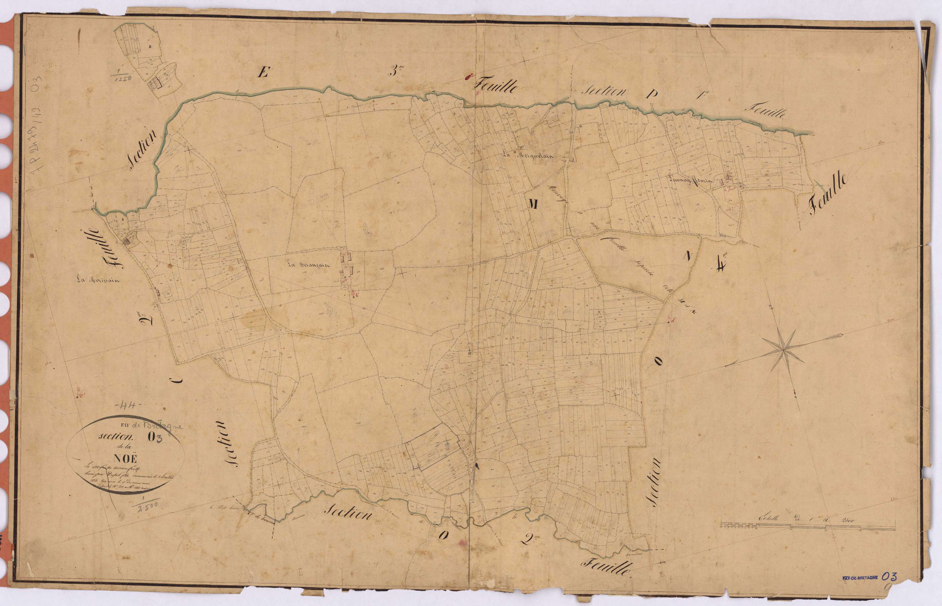 Fay-de-Bretagne - Section O3 Noë (section de La) ; 702-1483