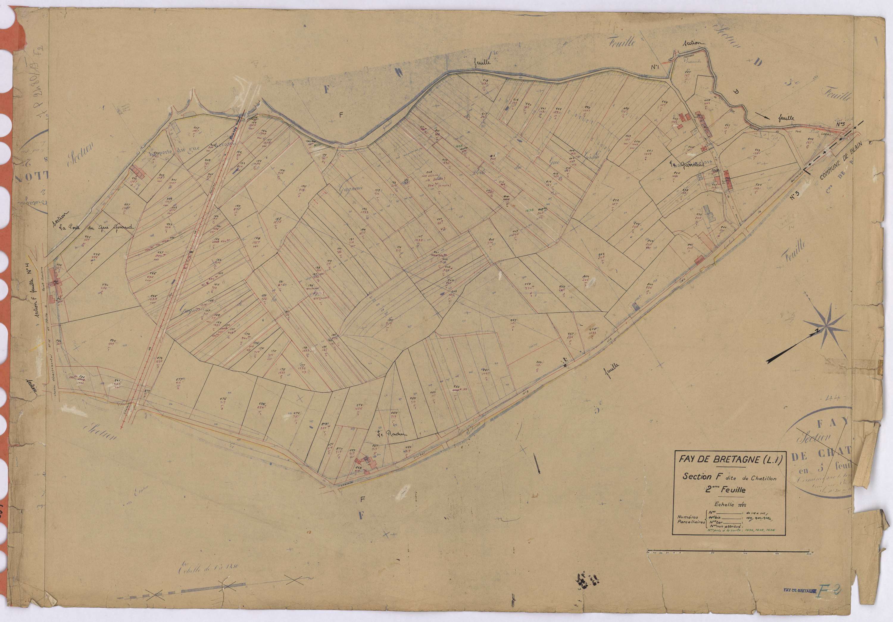 Fay-de-Bretagne - Section F2 Chatillon (section de) ; 148-307