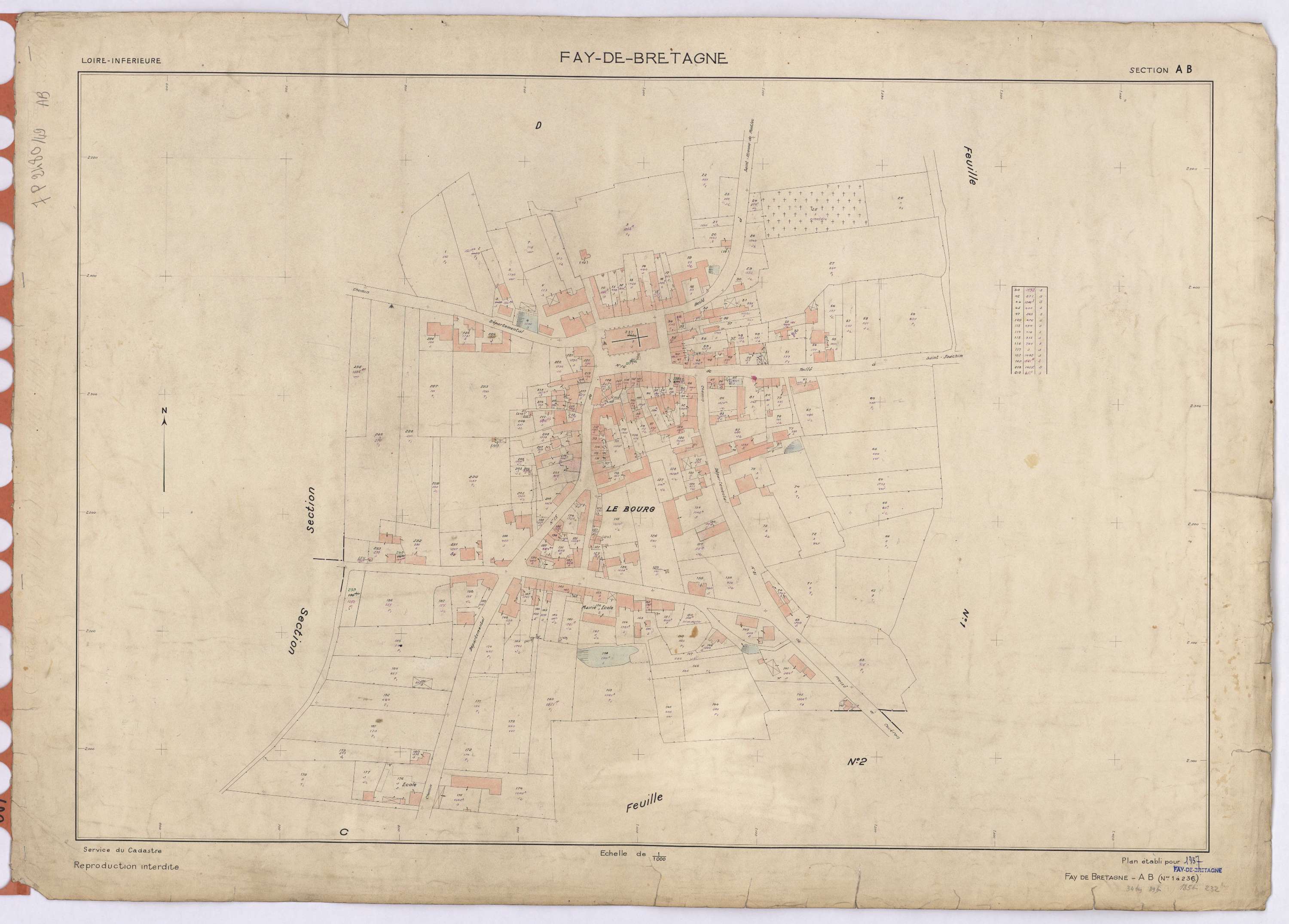 Fay-de-Bretagne - Section AB 1-236