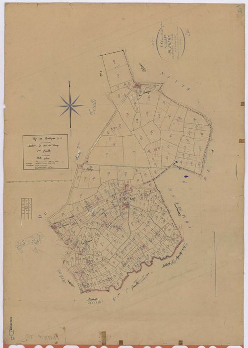 Fay-de-Bretagne - Section D3 Bourg (section du) ; 1085-1369