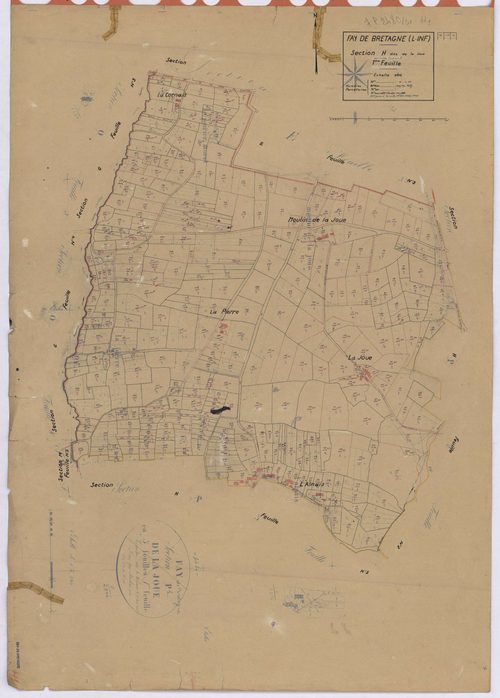 Fay-de-Bretagne - Section H1 Joue (section de La) ; 1-392