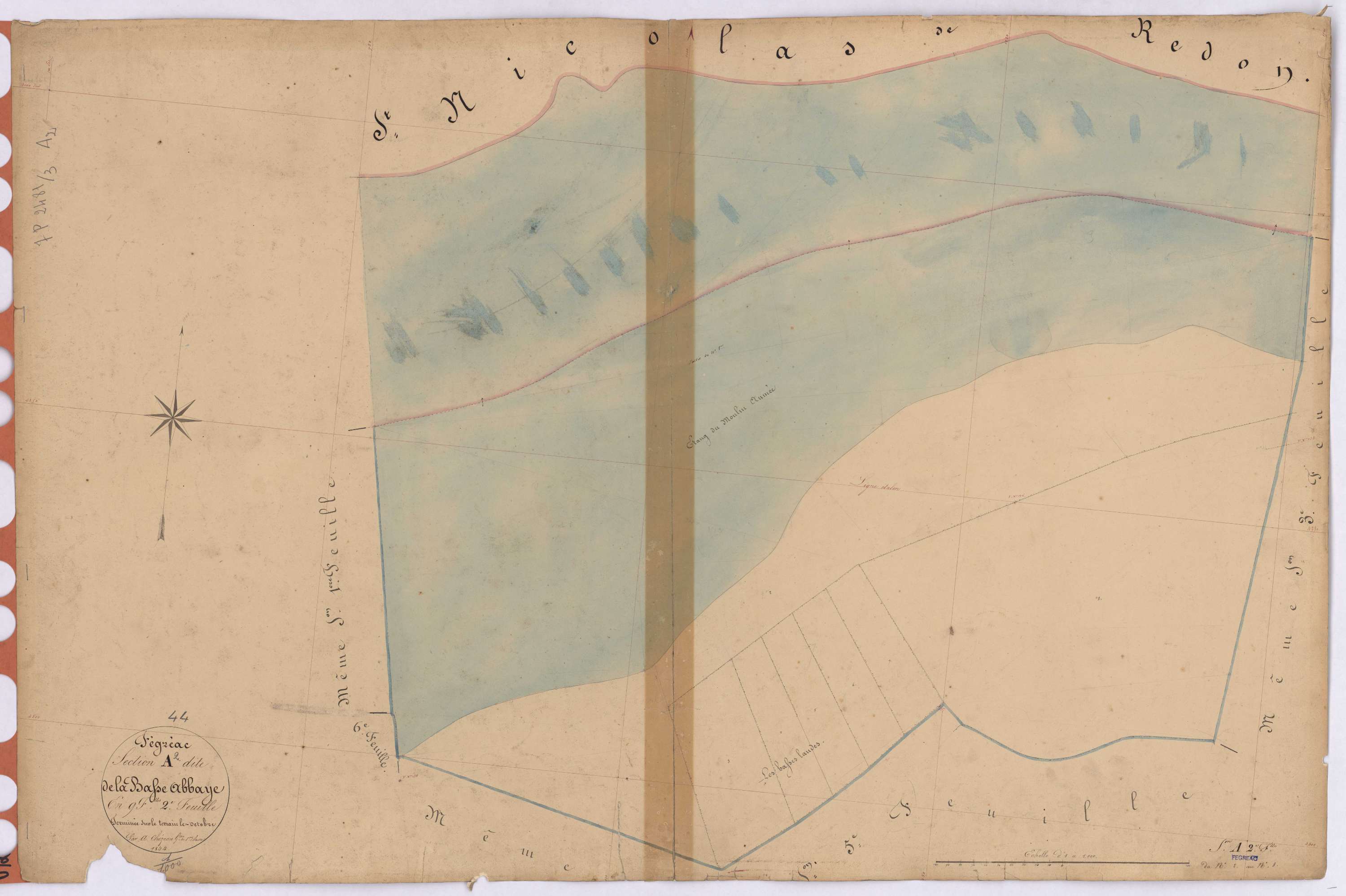 Fégréac - Section A2 Basse Abbaye (section de La) ; 2-8