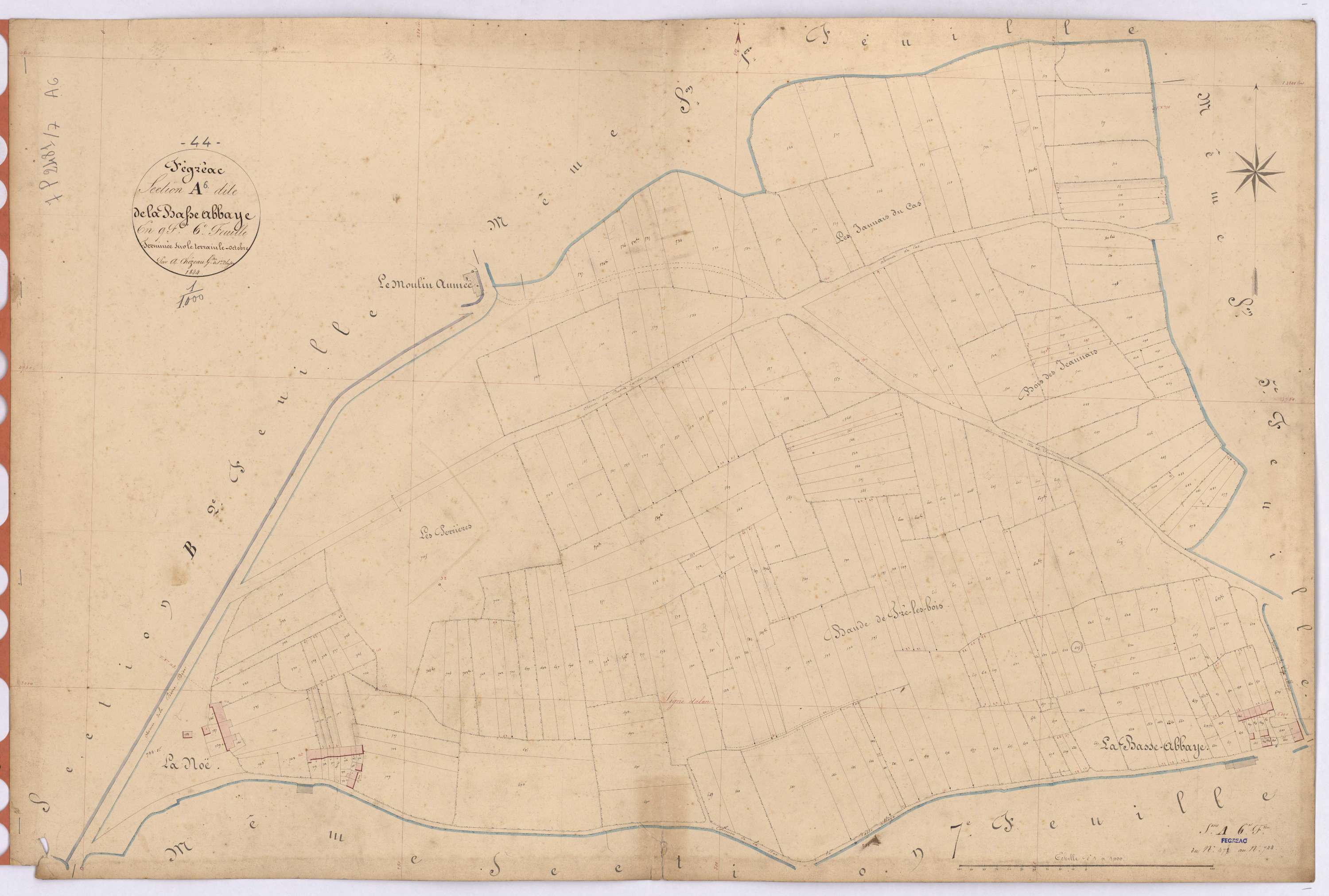 Fégréac - Section A6 Basse Abbaye (section de La) ; 478-744