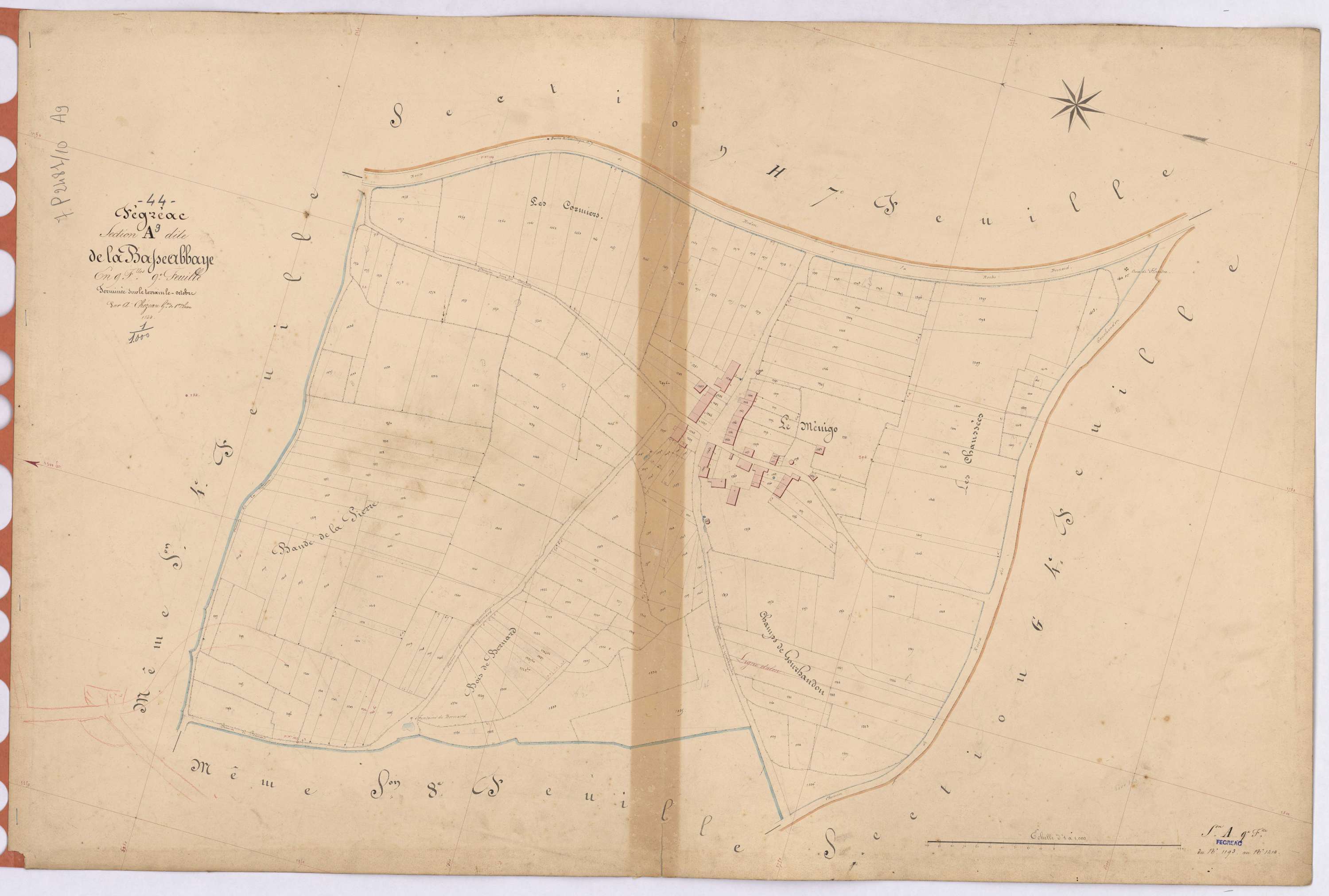 Fégréac - Section A9 Basse Abbaye (section de La) ; 1194-1414