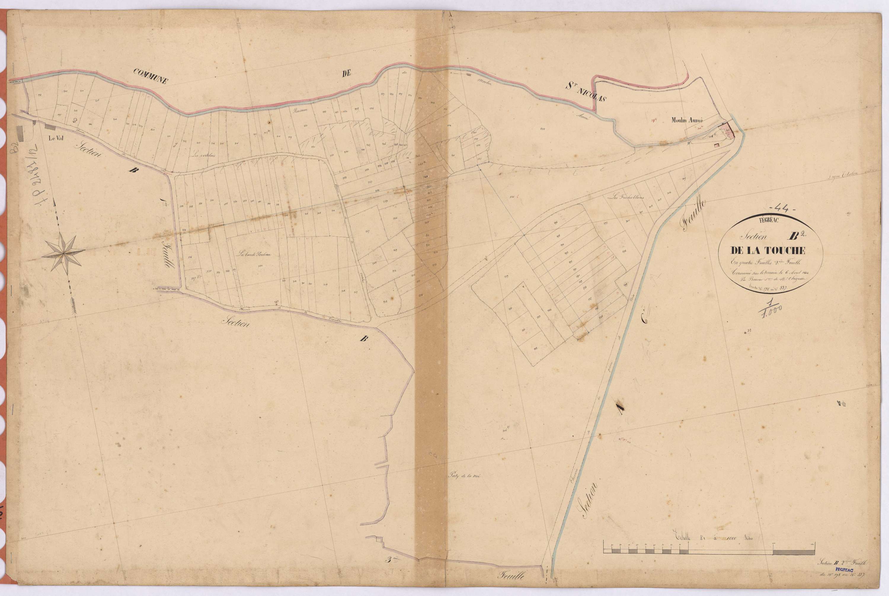 Fégréac - Section B2 Touche (section de La) ; 198-337