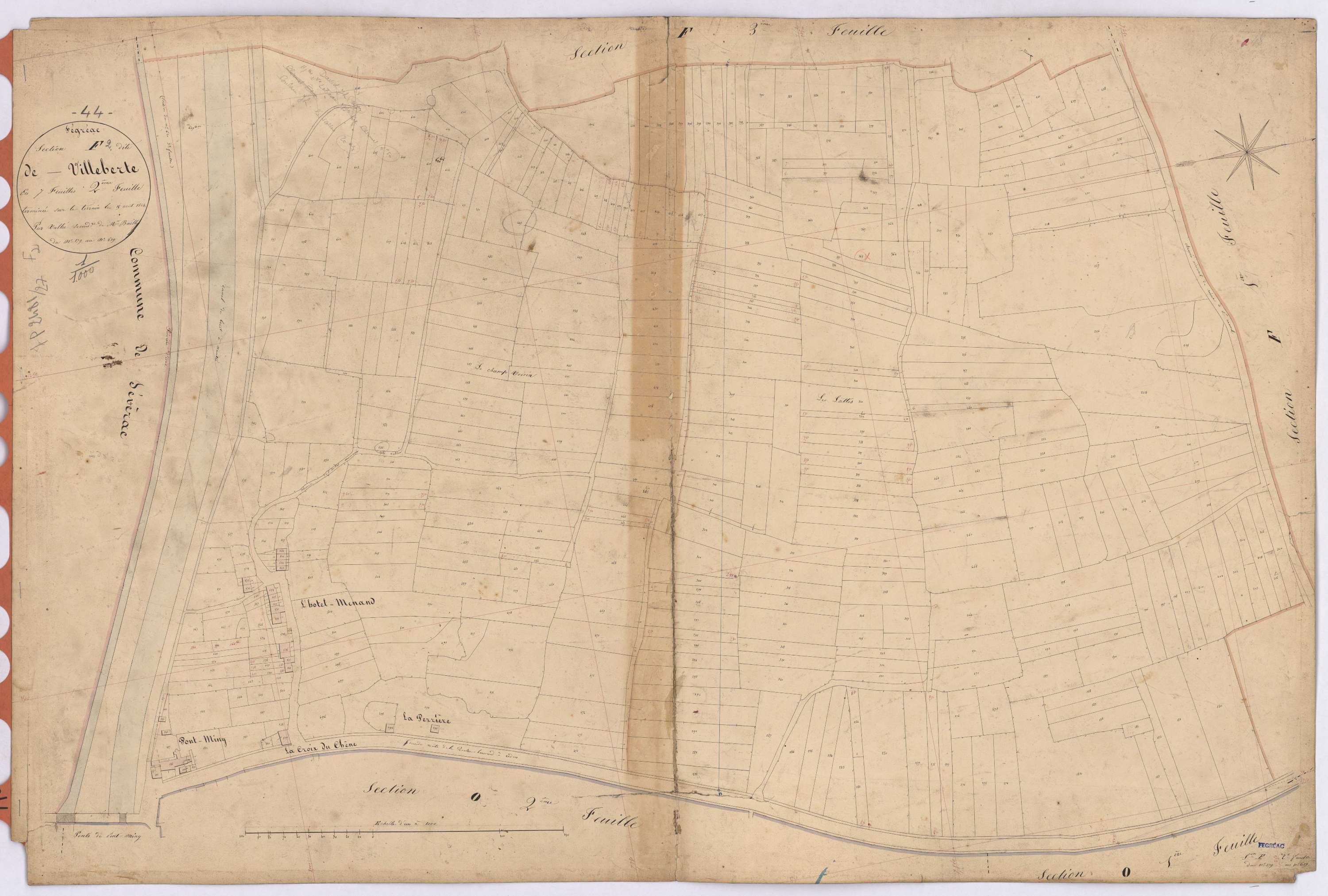 Fégréac - Section F2 Villeberte (section de) ; 179-619