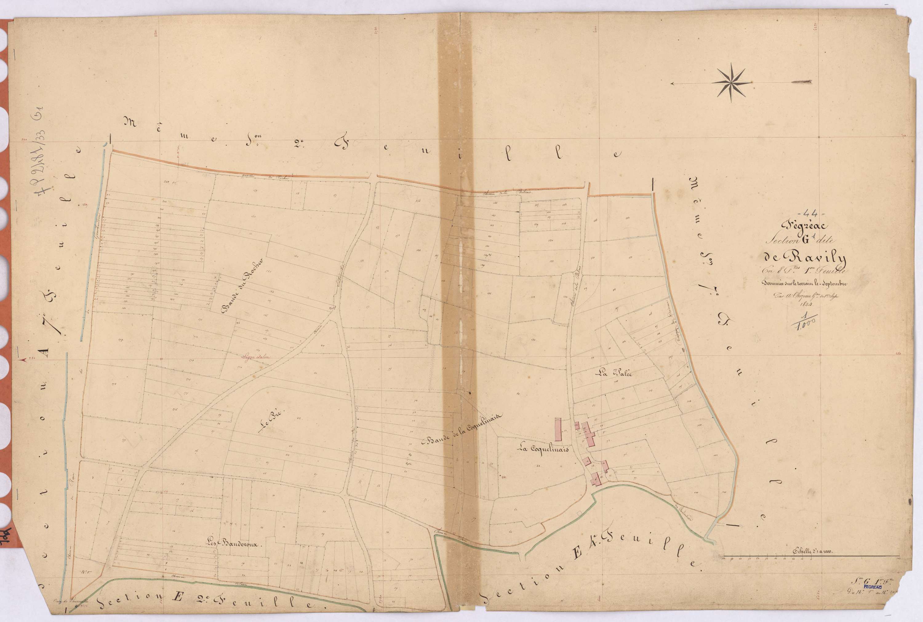 Fégréac - Section G1 Ravily (section de) ; 1-203