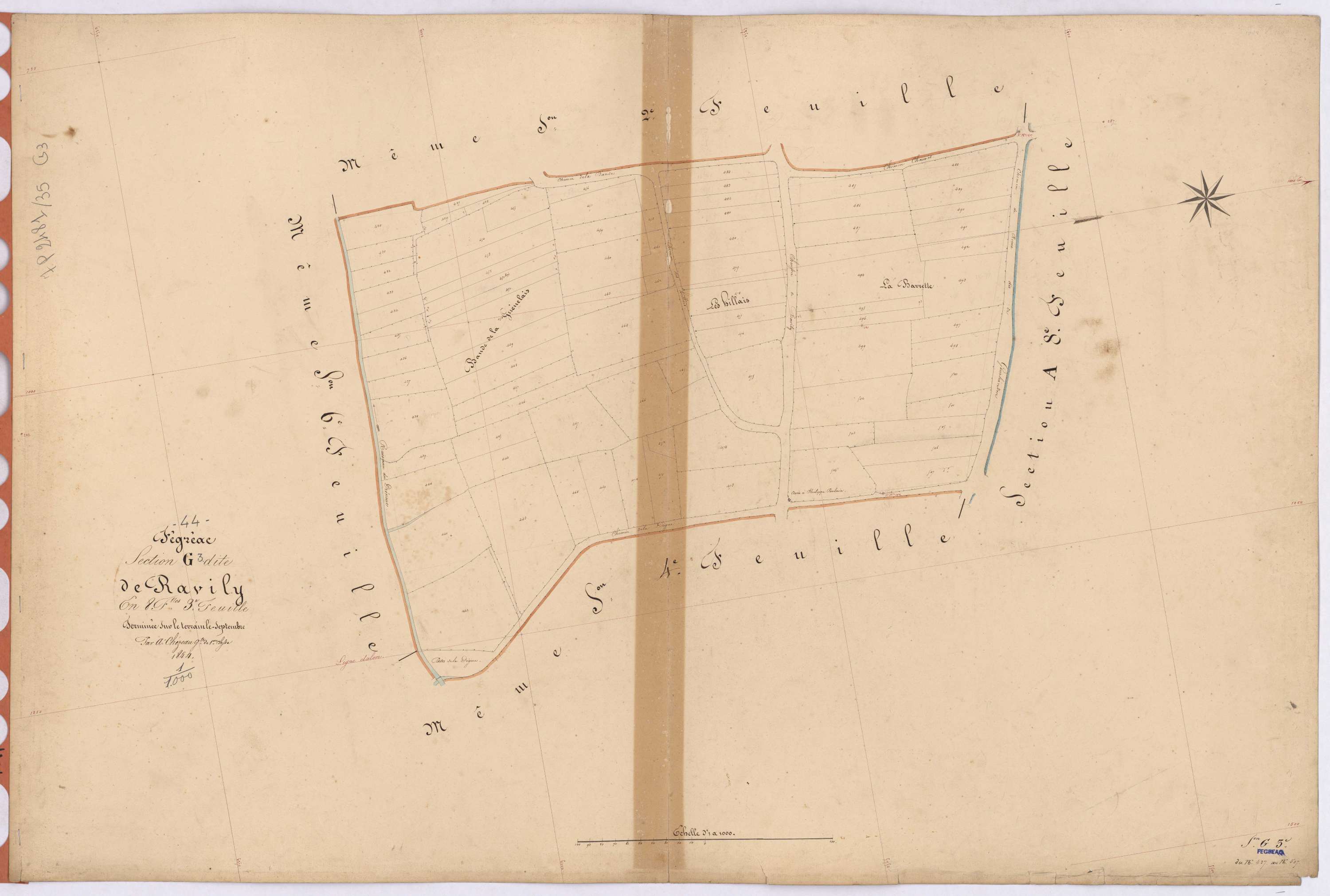 Fégréac - Section G3 Ravily (section de) ; 427-507