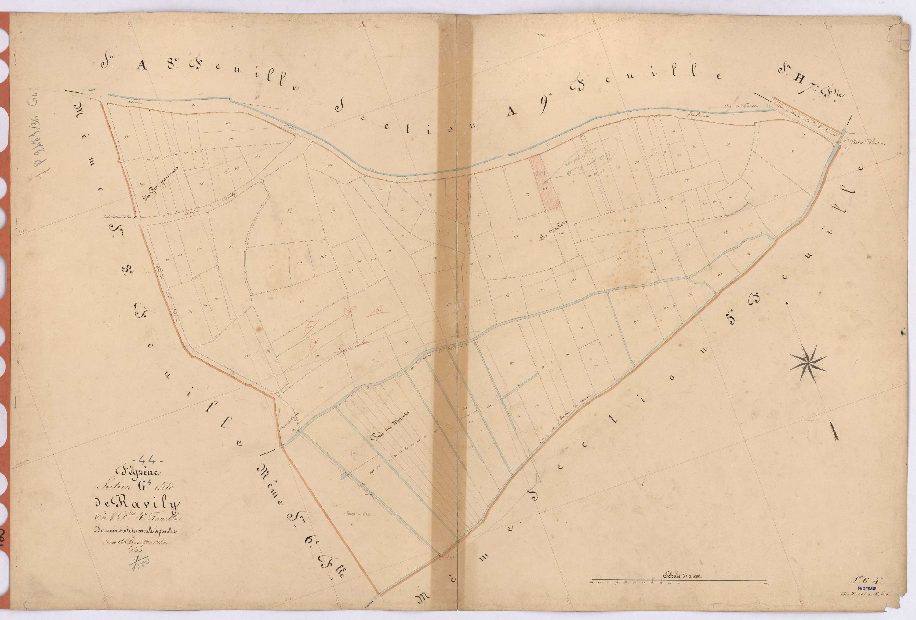 Fégréac - Section G4 Ravily (section de) ; 508-615