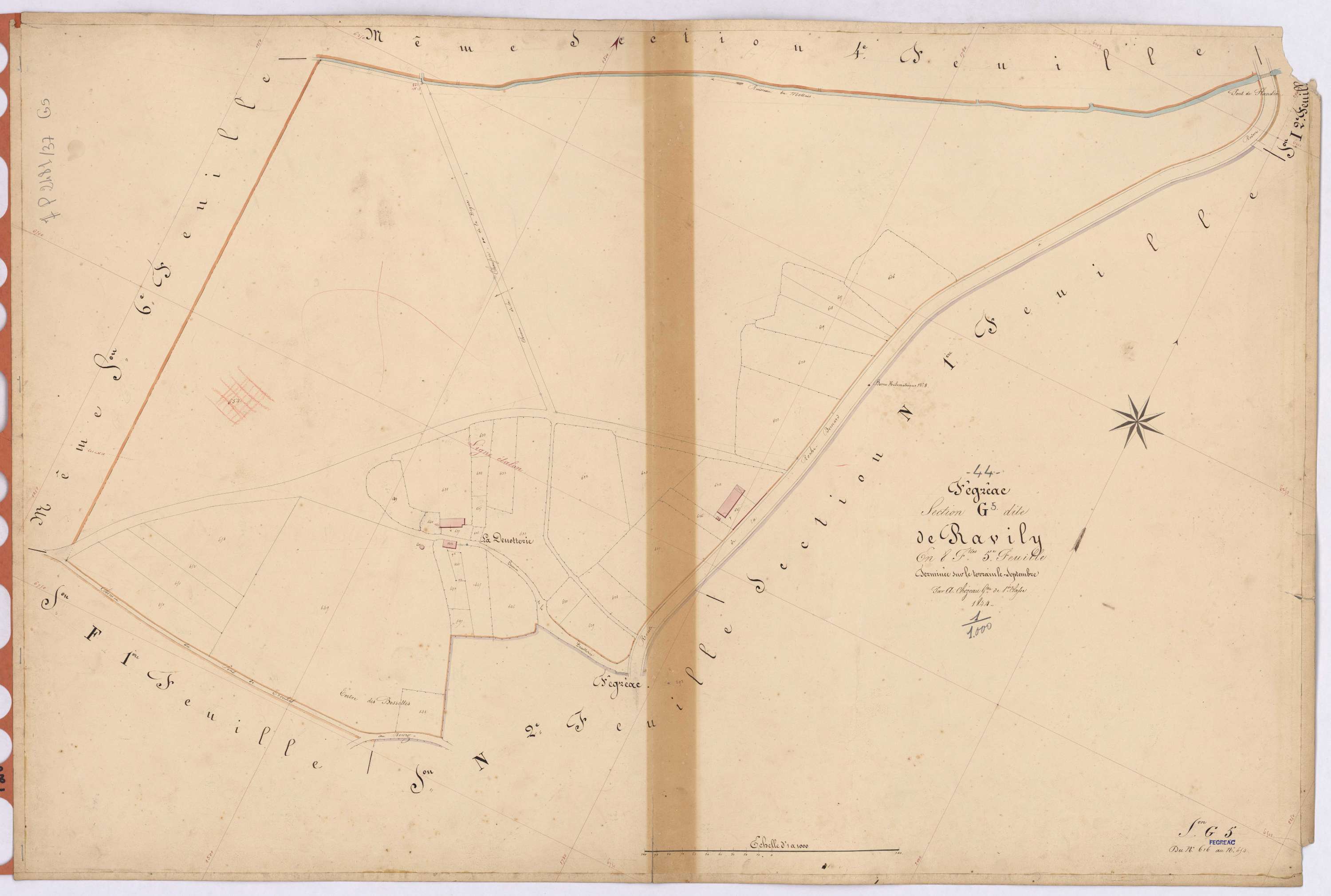 Fégréac - Section G5 Ravily (section de) ; 616-654