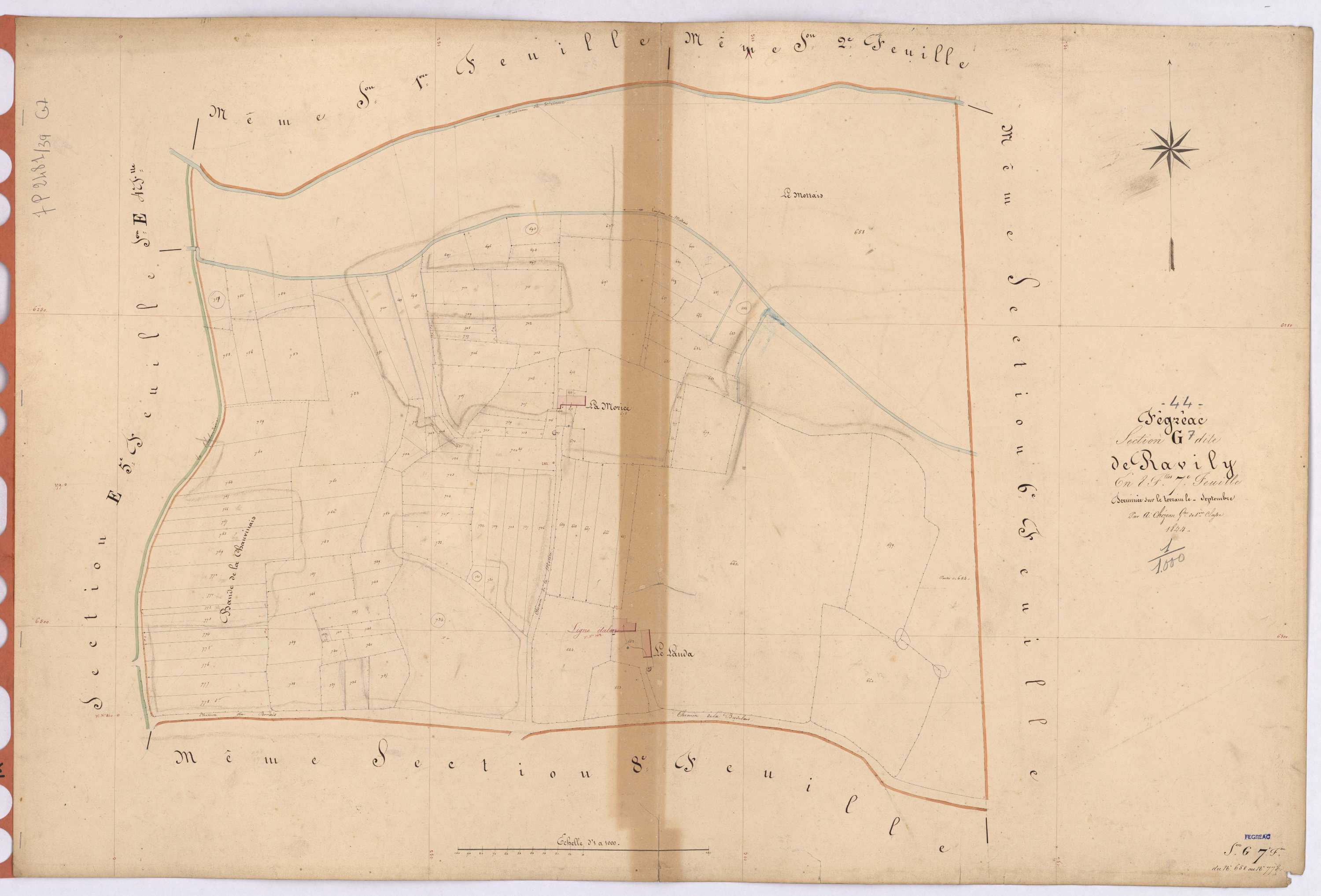 Fégréac - Section G7 Ravily (section de) ; 658-778