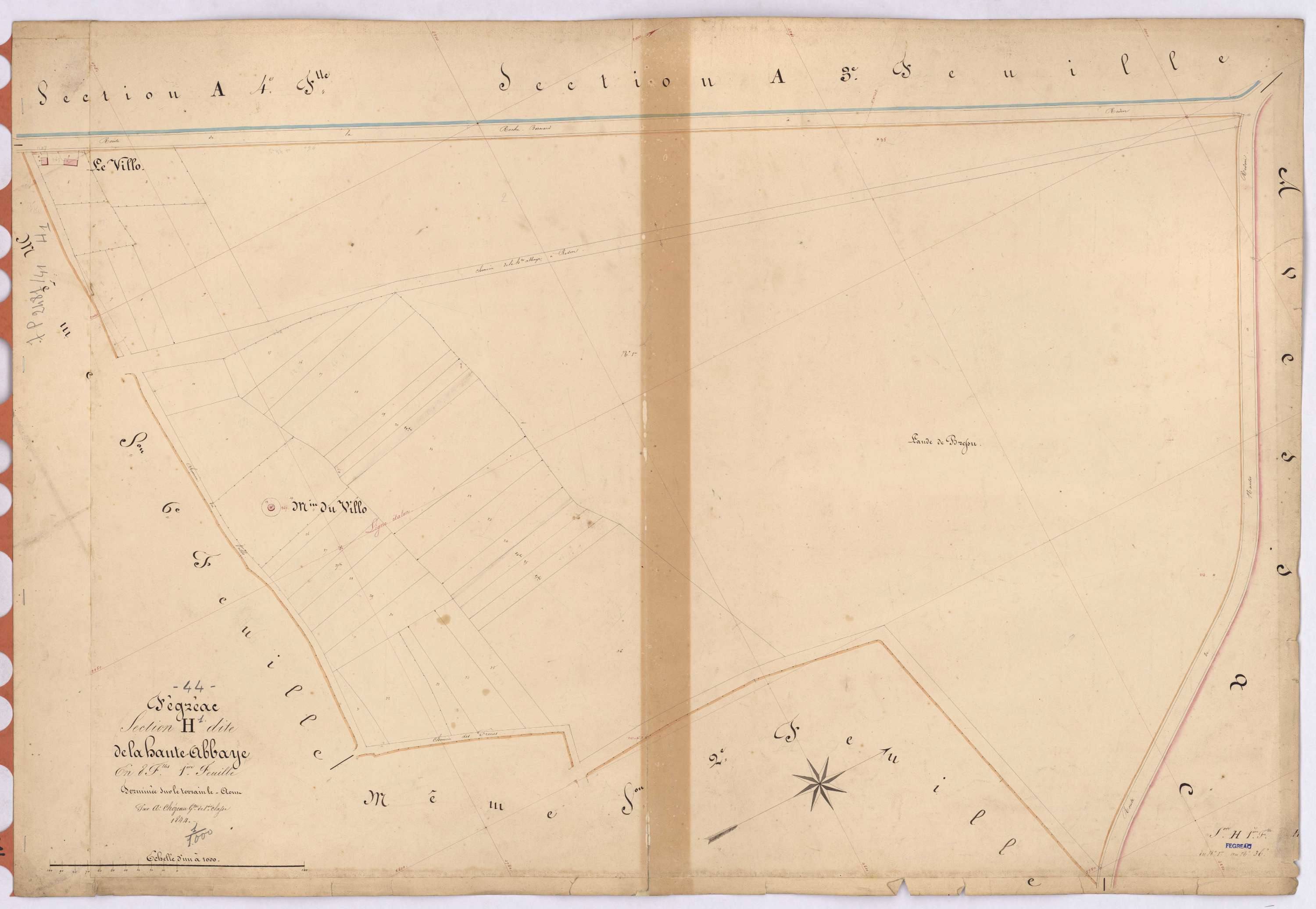 Fégréac - Section H1 Haute Abbaye (section de La) ; 1-36