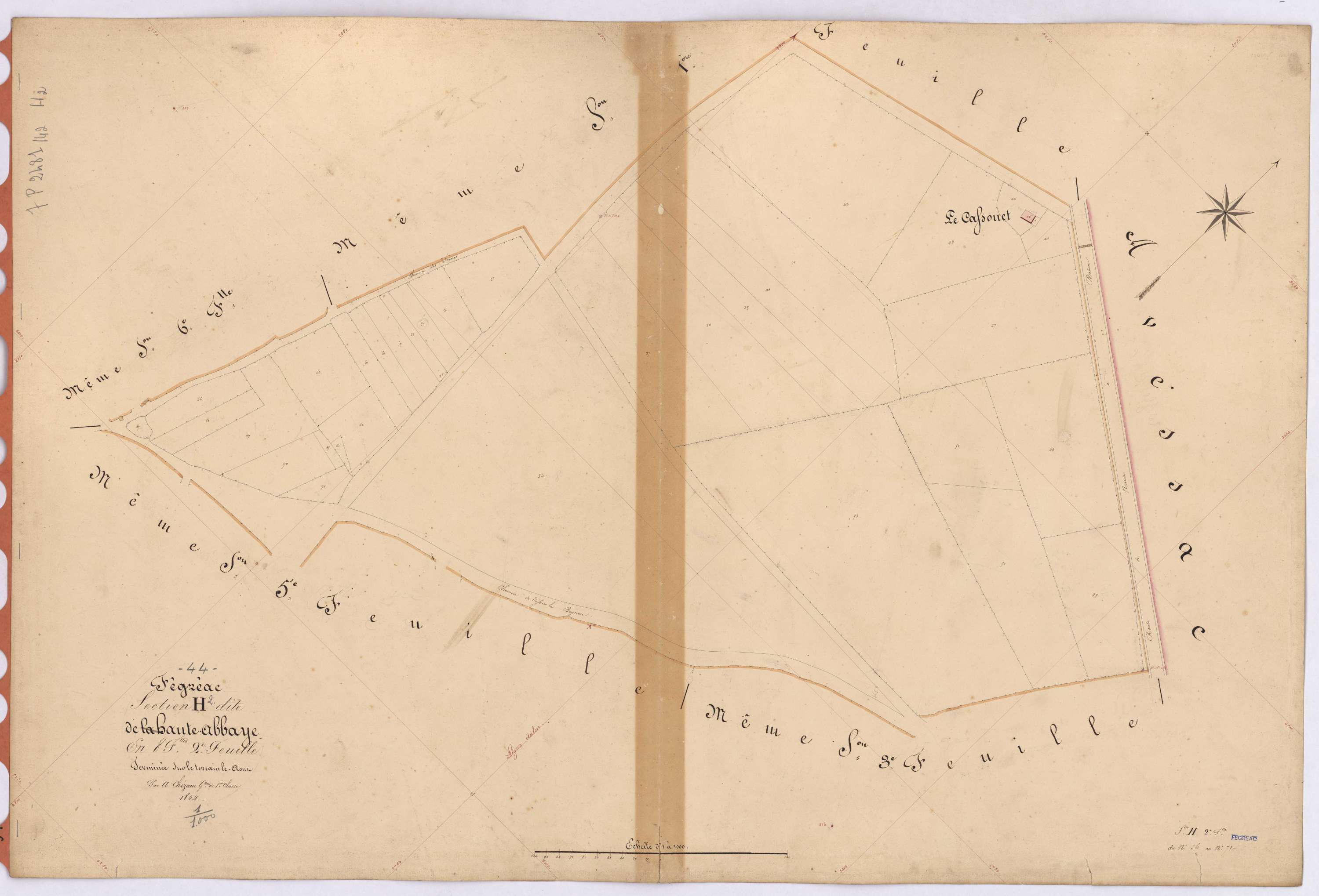 Fégréac - Section H2 Haute Abbaye (section de La) ; 37-71