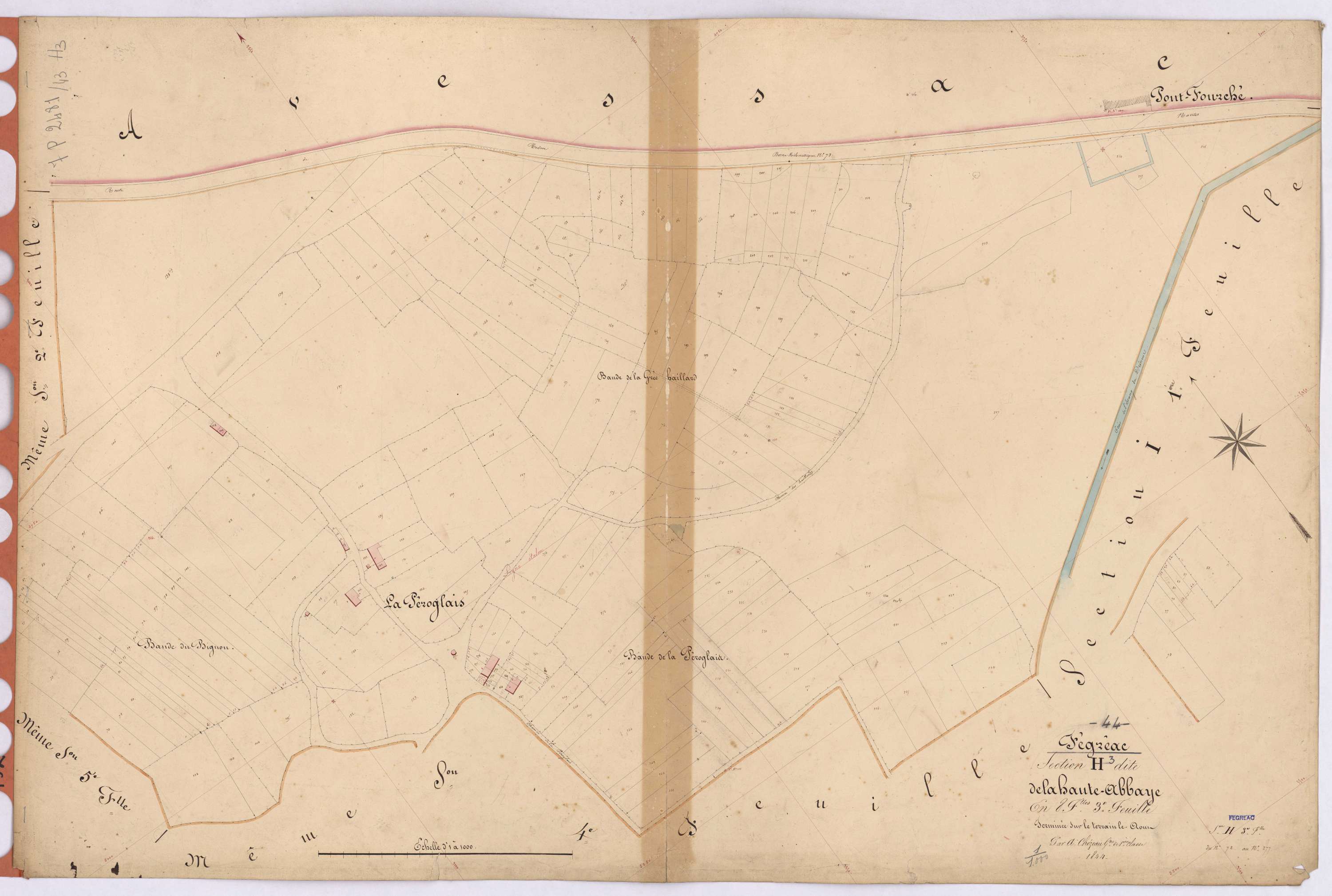 Fégréac - Section H3 Haute Abbaye (section de La) ; 72-277
