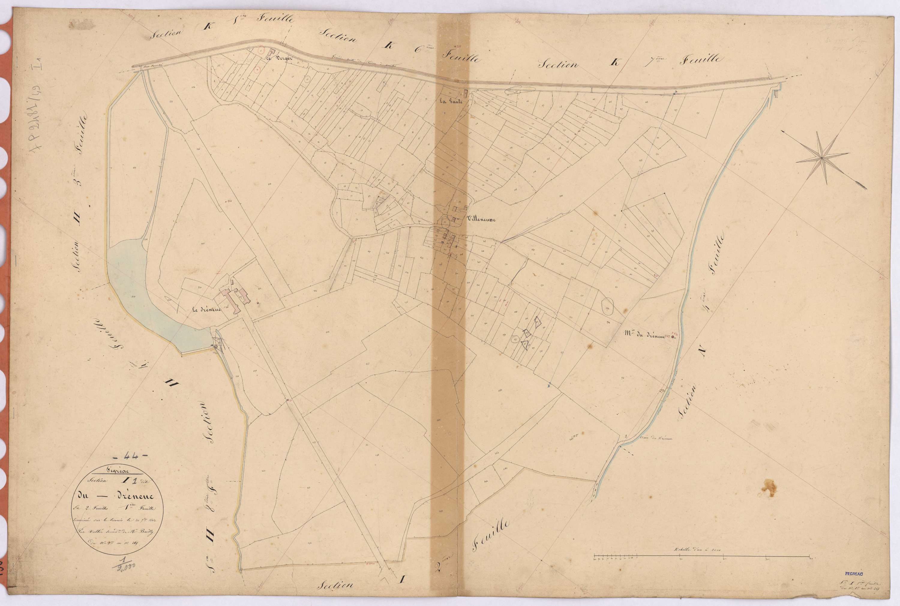 Fégréac - Section I1 Dréneuc (section du) ; 1-265
