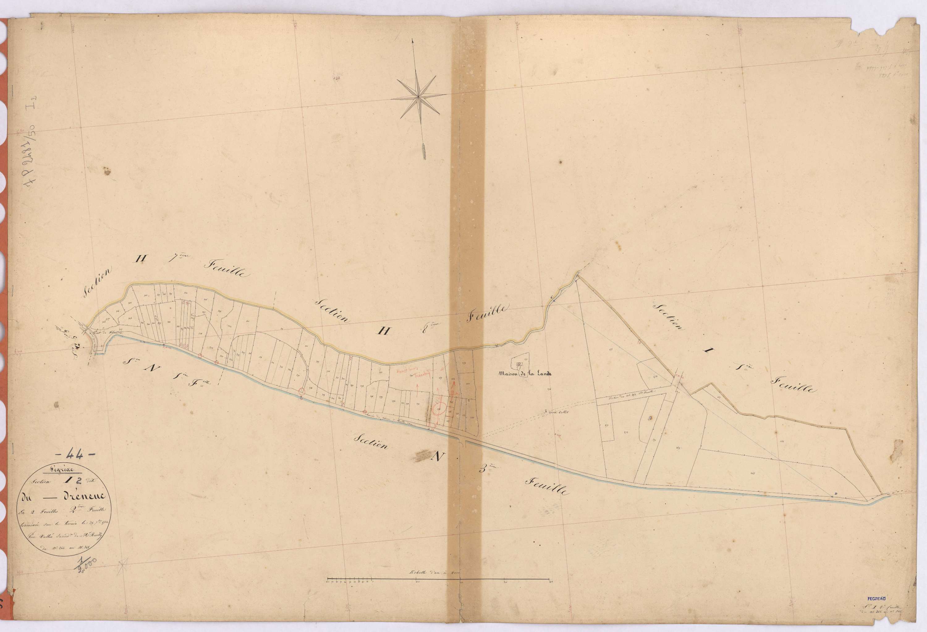 Fégréac - Section I2 Dréneuc (section du) ; 266-348