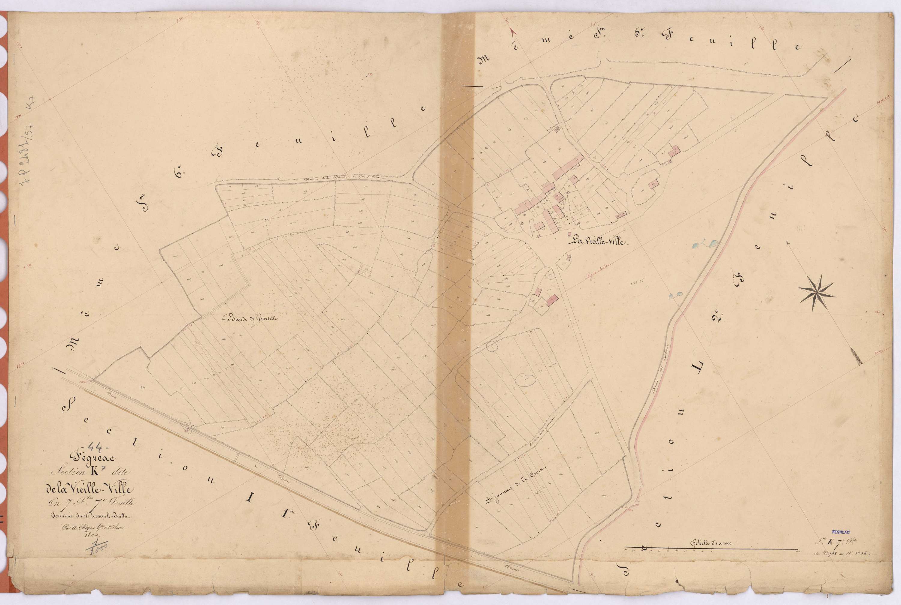 Fégréac - Section K7 Vieille-Ville (section de La) ; 989-1208