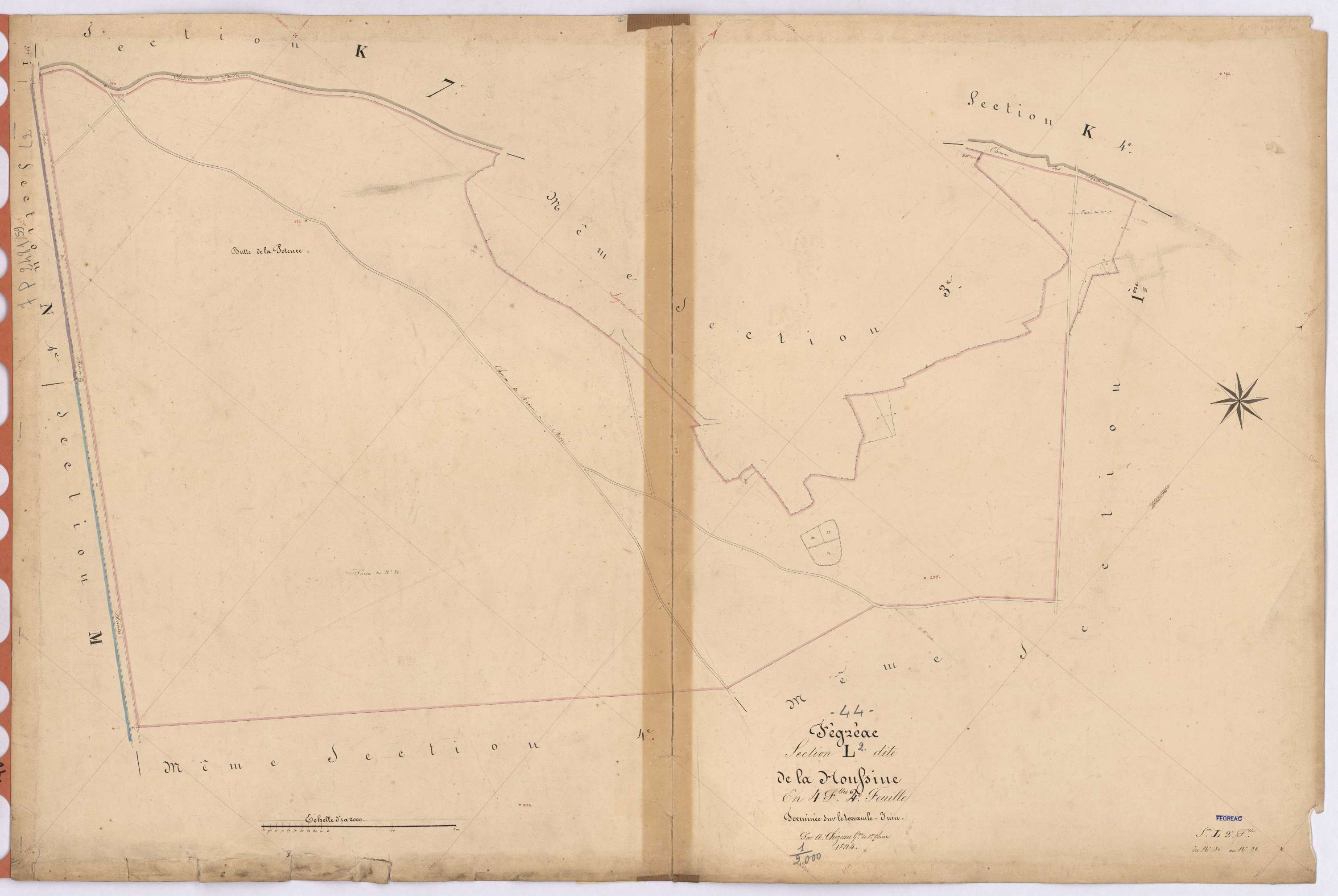 Fégréac - Section L2 Houssine (section de La) ; 30-33