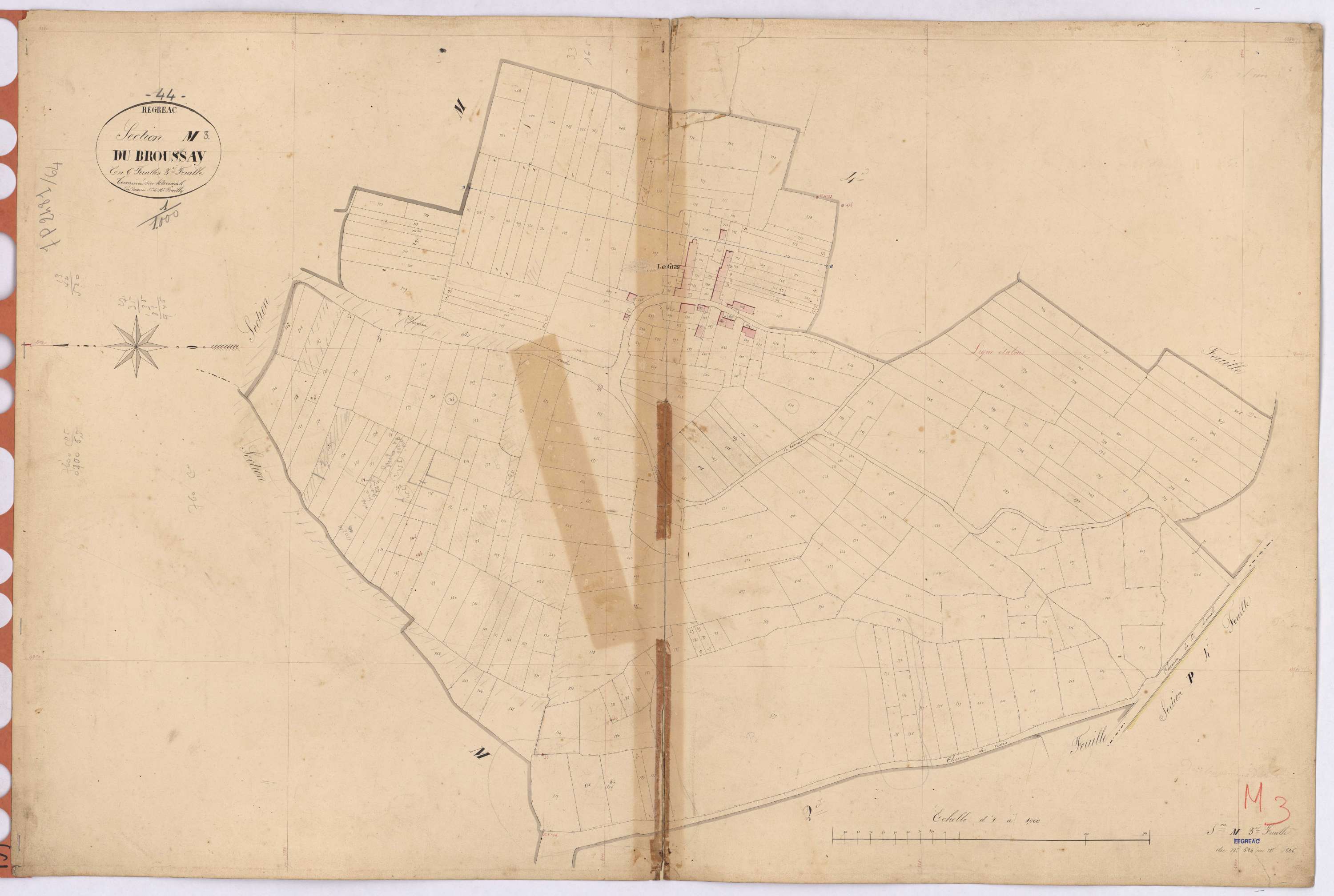 Fégréac - Section M3 Broussay (section du) ; 524-806