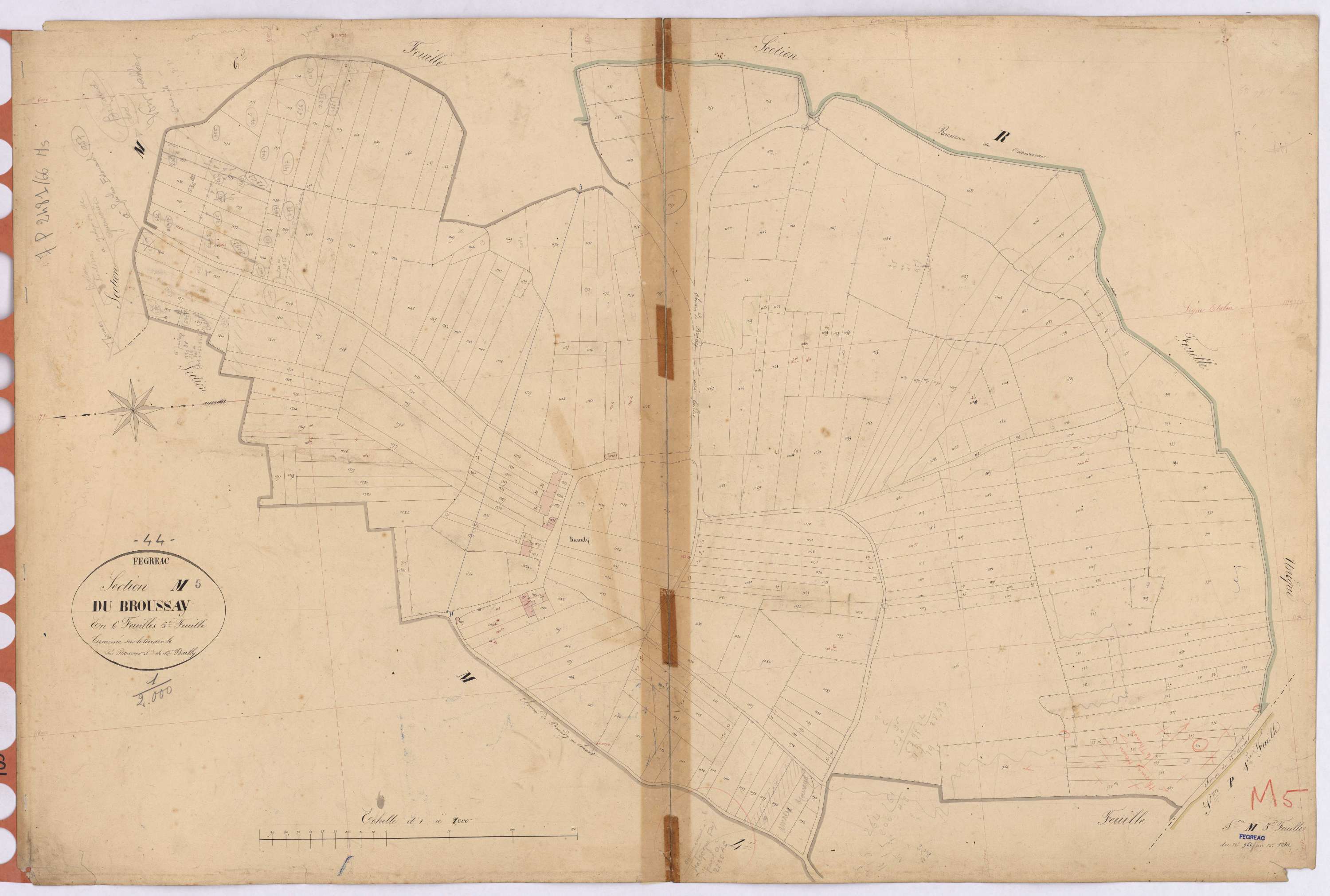 Fégréac - Section M5 Broussay (section du) ; 966-1241