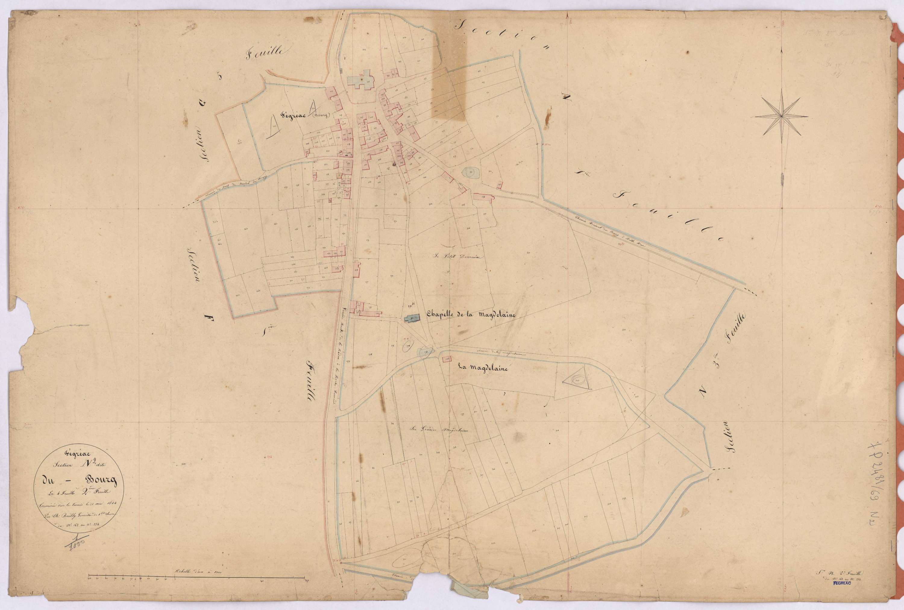 Fégréac - Section N2 Bourg (section du) ; 168-354