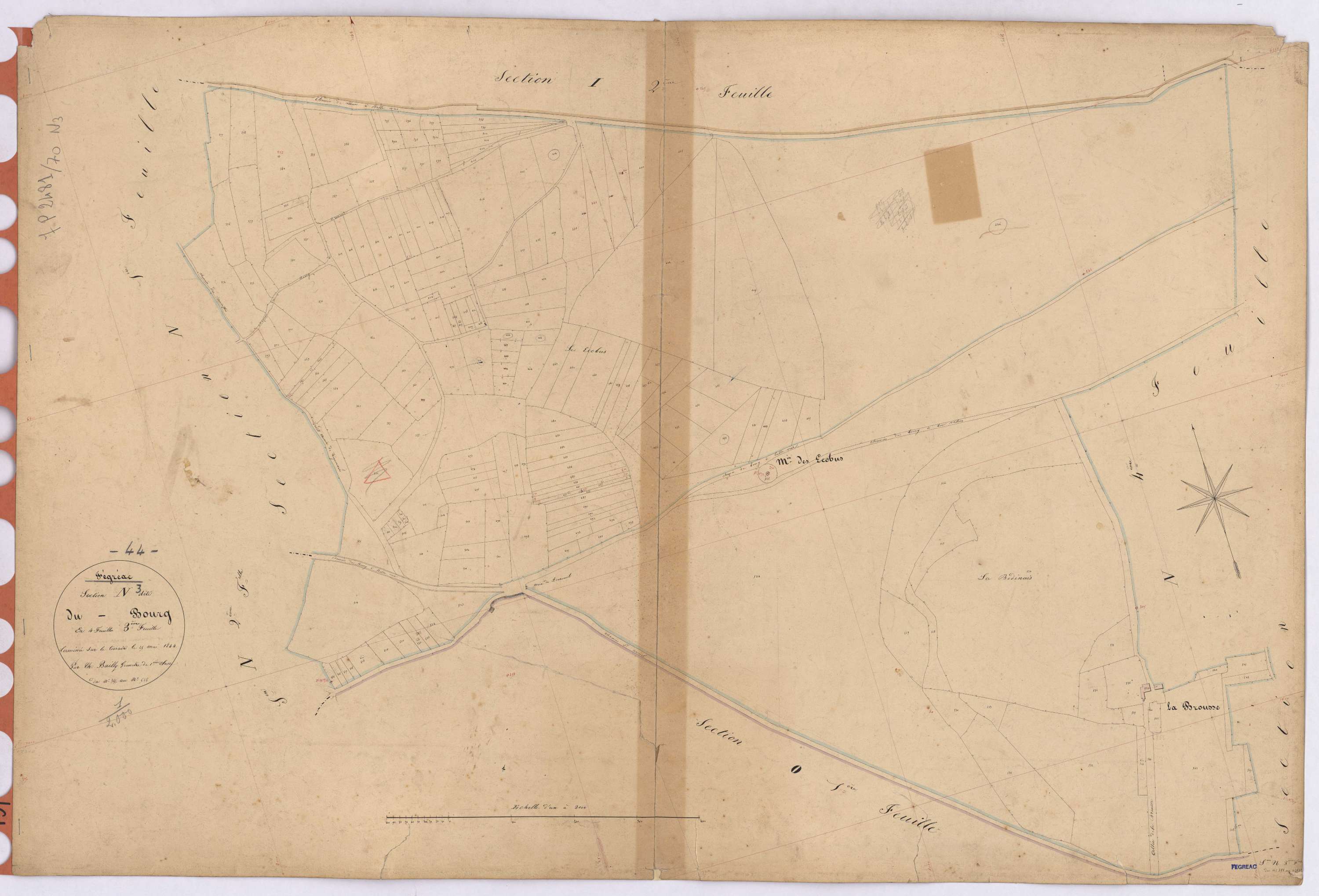 Fégréac - Section N3 Bourg (section du) ; 355-548