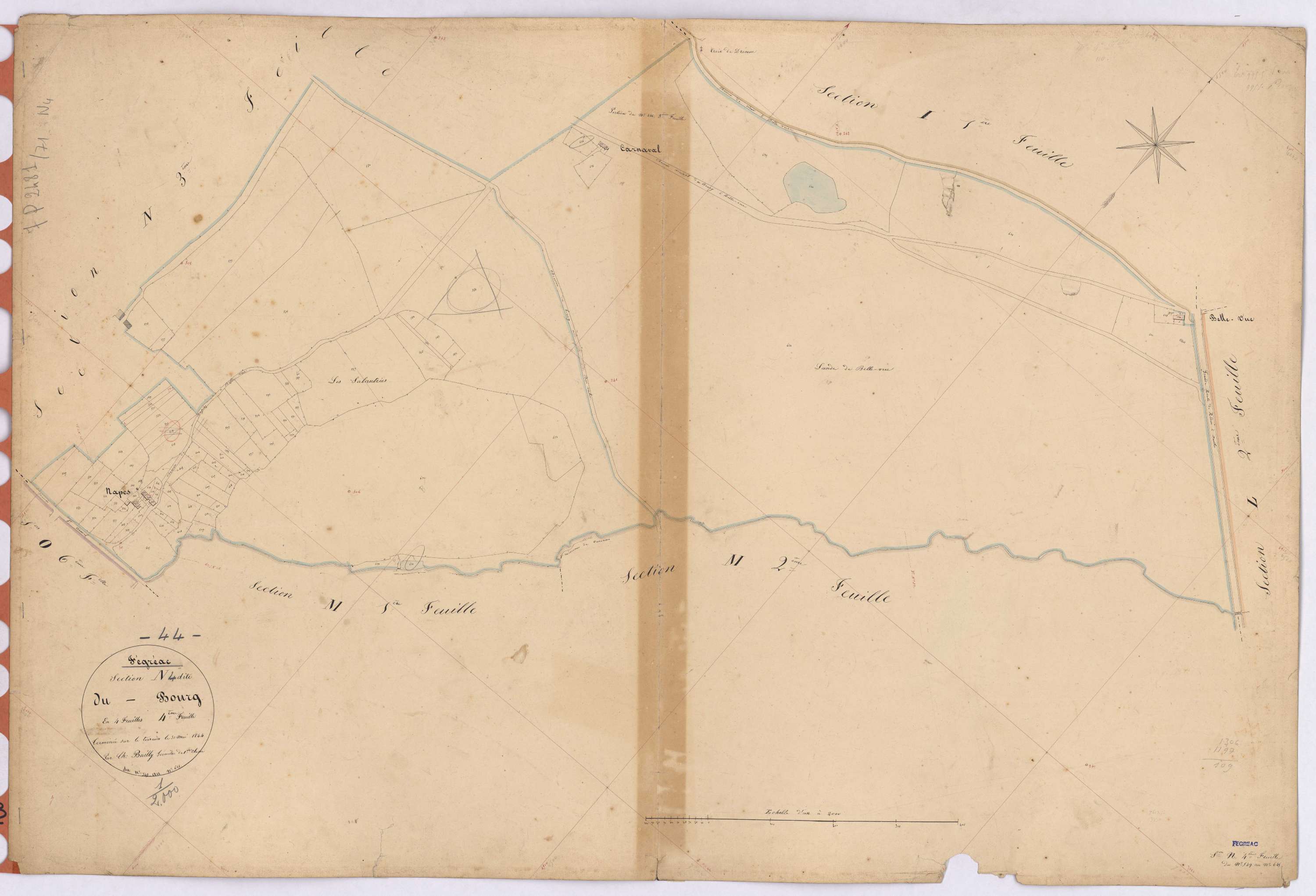 Fégréac - Section N4 Bourg (section du) ; 549-645