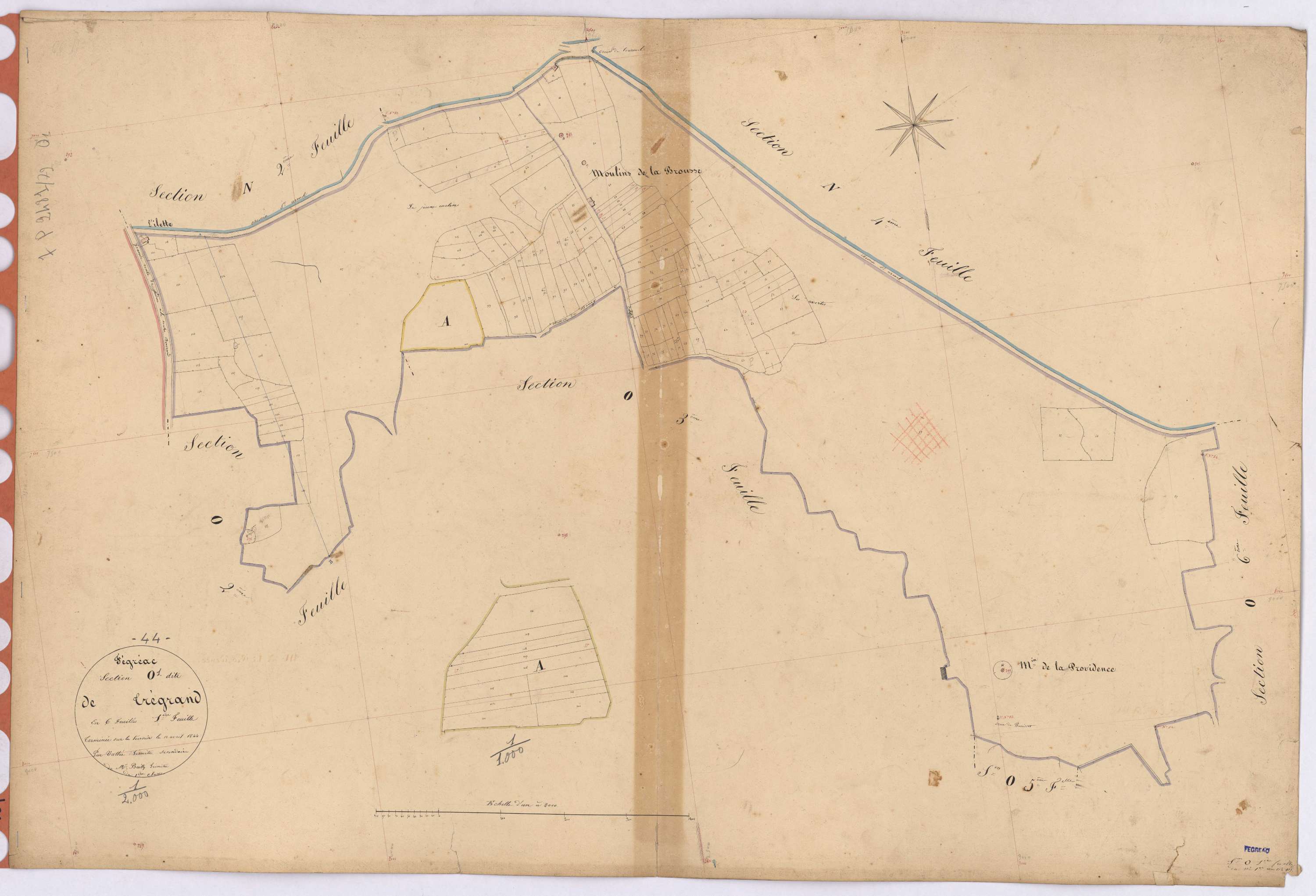 Fégréac - Section O1 Trégand (section de) ; 1-137bis