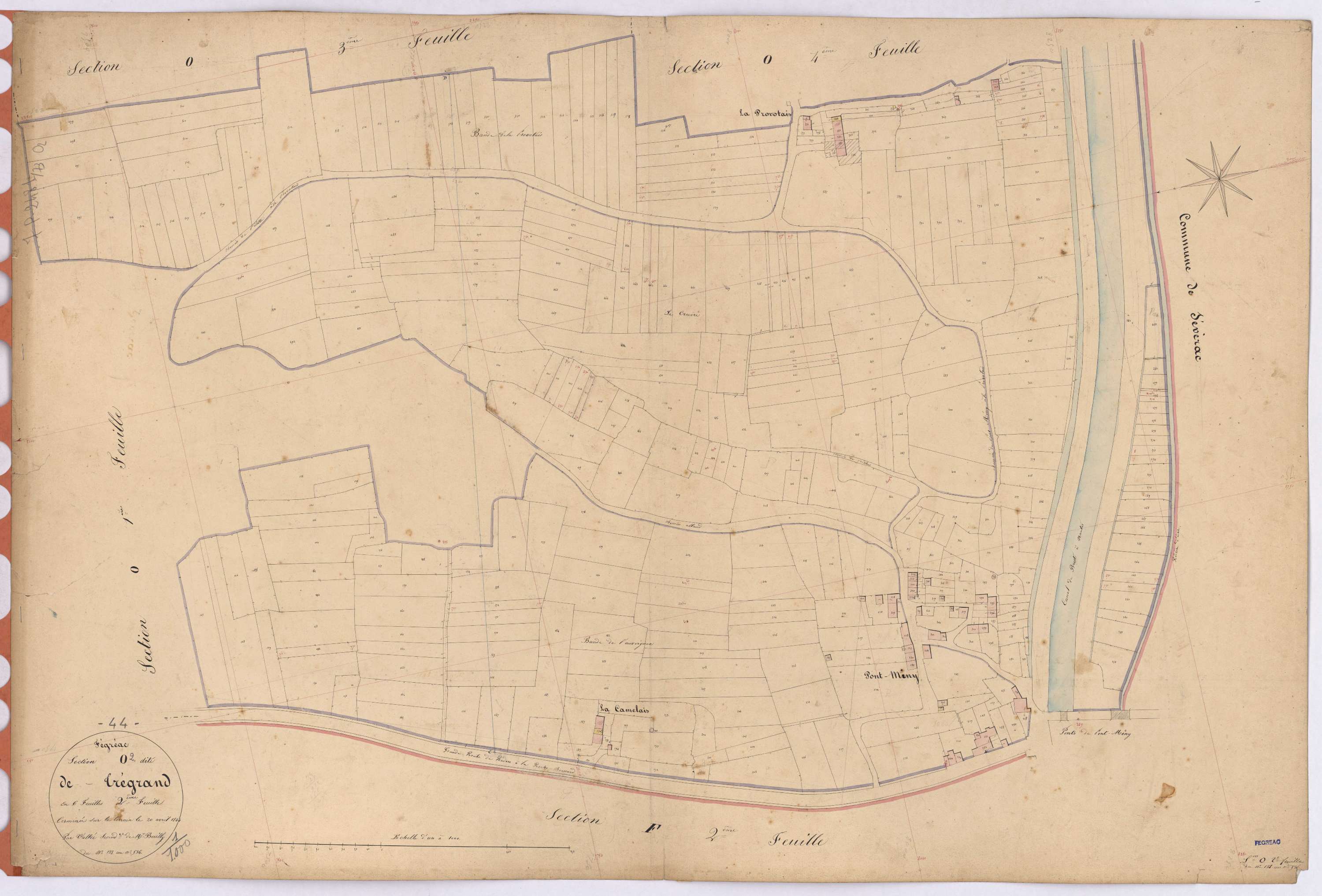 Fégréac - Section O2 Trégand (section de) ; 138-536